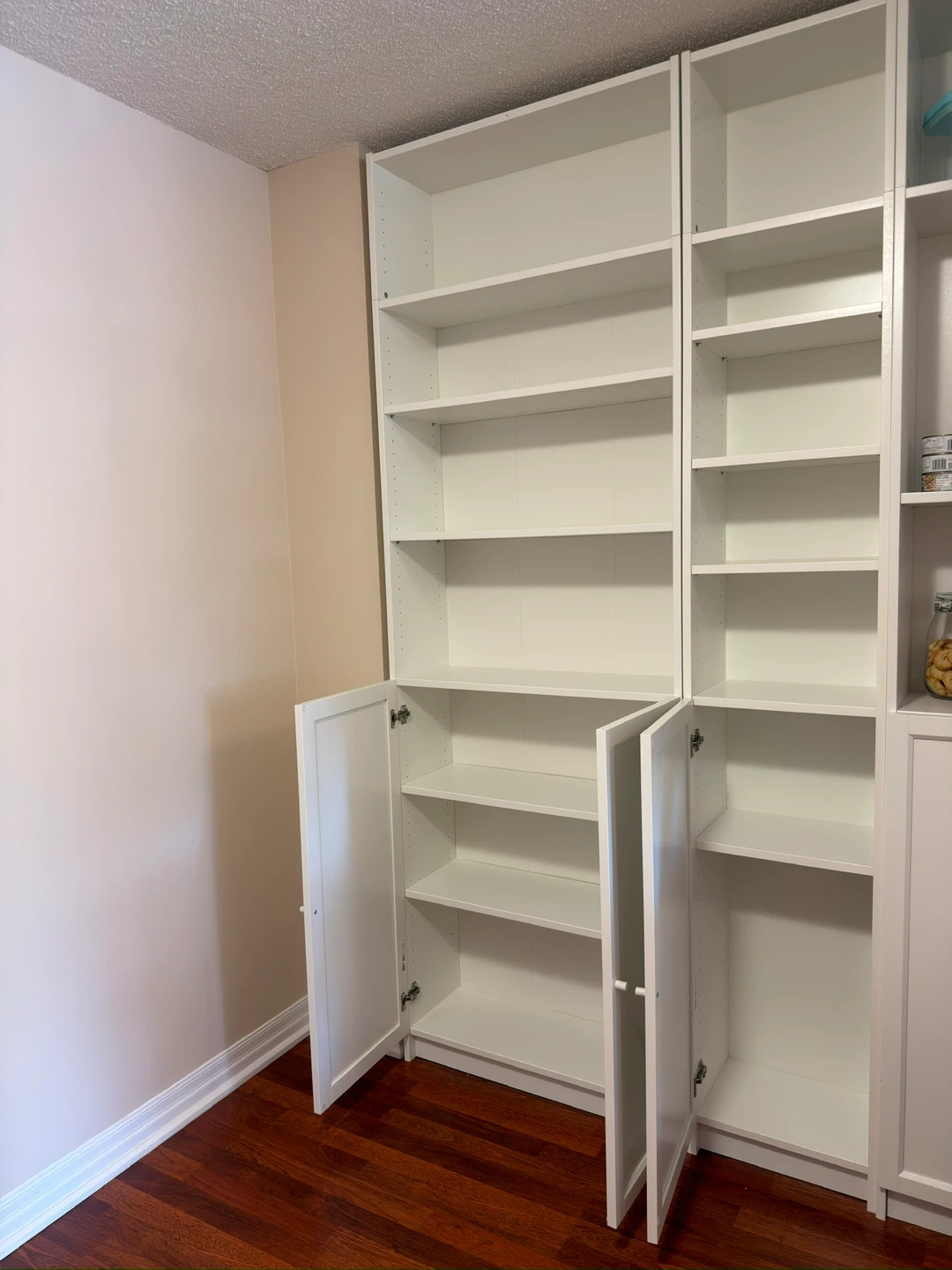IKEA BILLY White Bookshelf with Cabinet Storage - photo 5