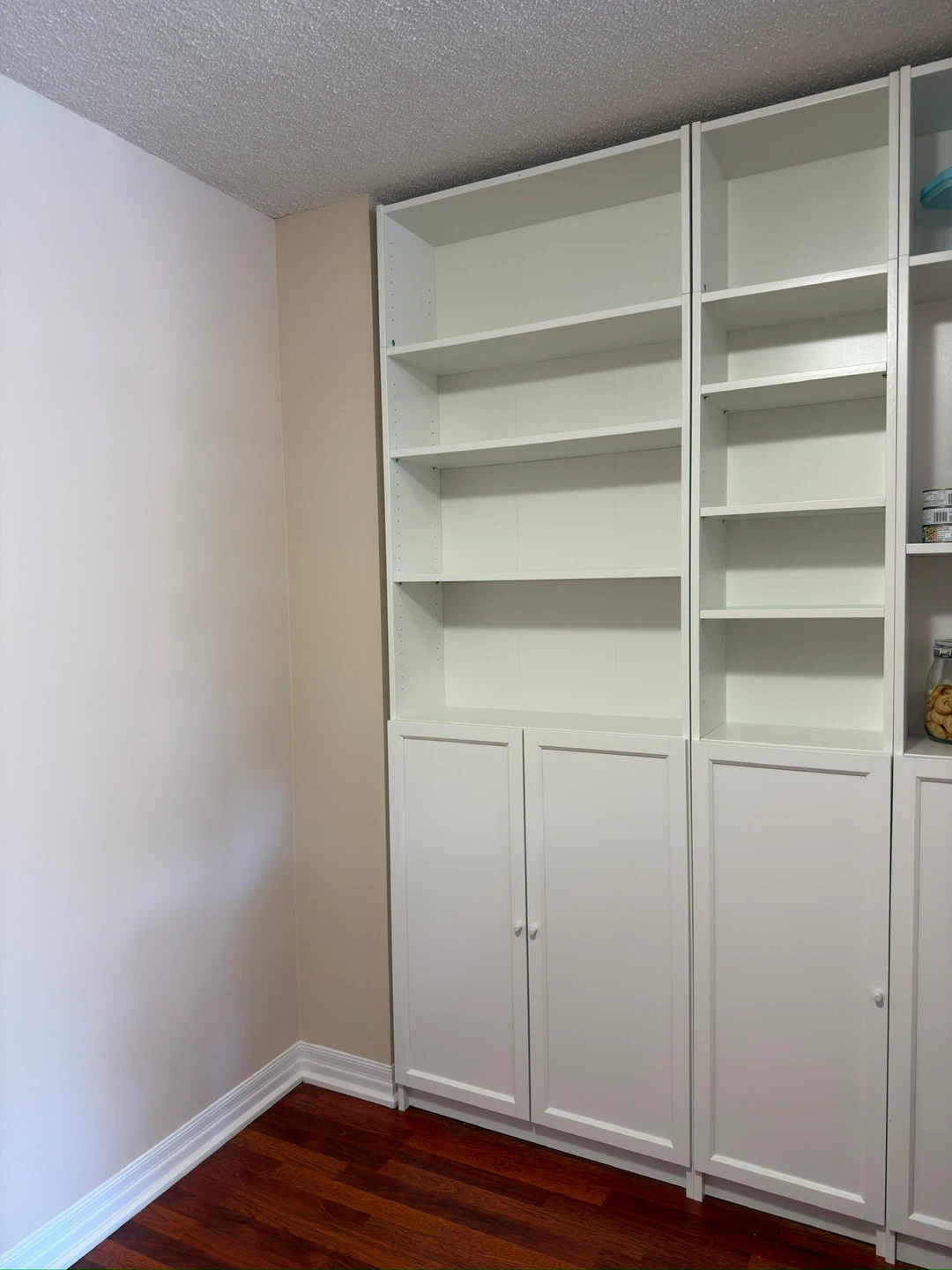 IKEA BILLY White Bookshelf with Cabinet Storage - photo 4