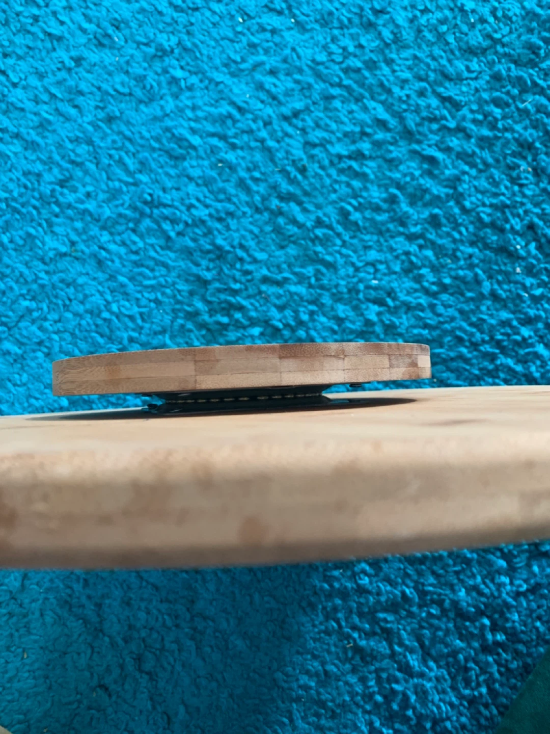 Bamboo Round Cutting Board with Small Paddle Board - photo 3