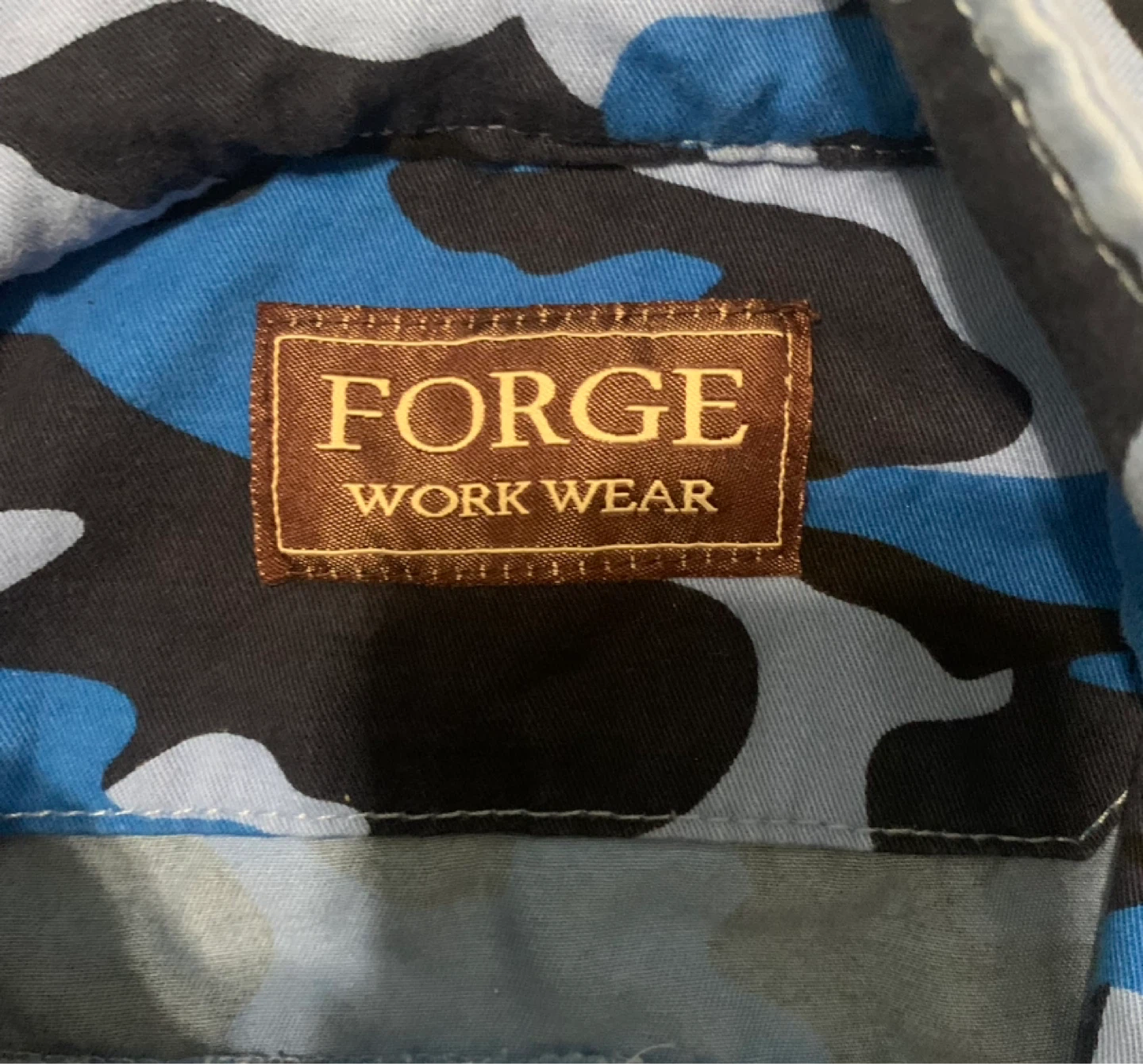 FORGE WORK WEAR Blue Camo Vest with Hood - photo 2