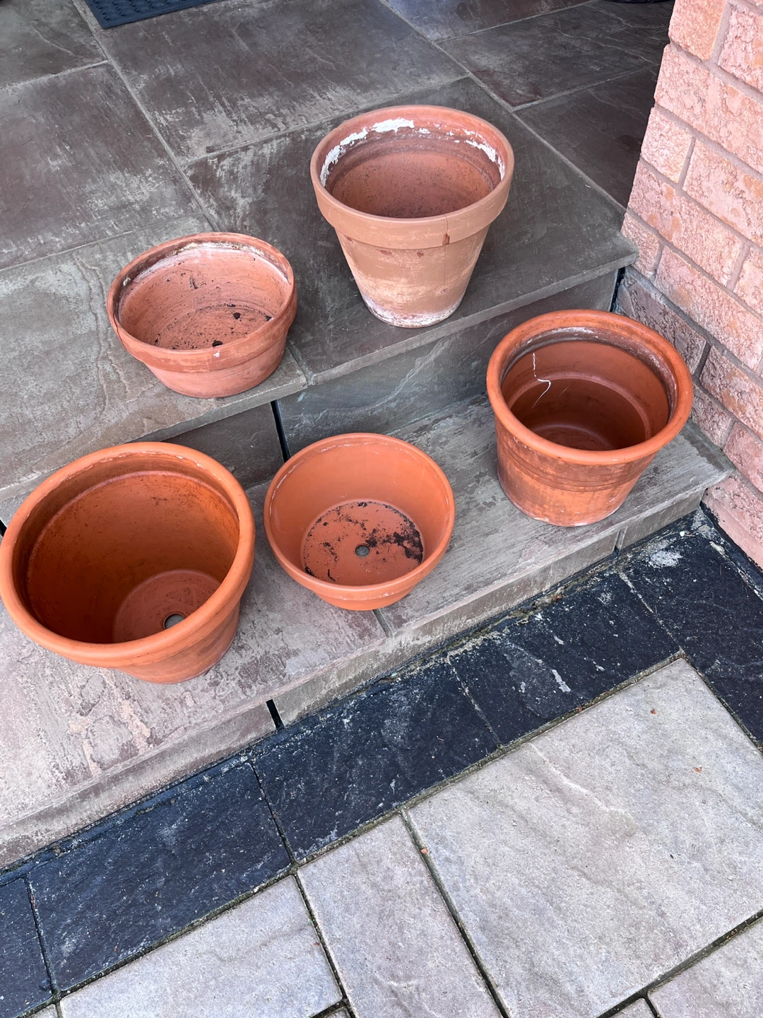 Terracotta Flower Pots - Set of 5