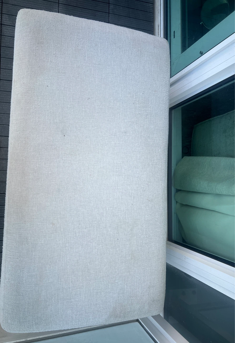 Grey Fabric Ottoman - photo 2