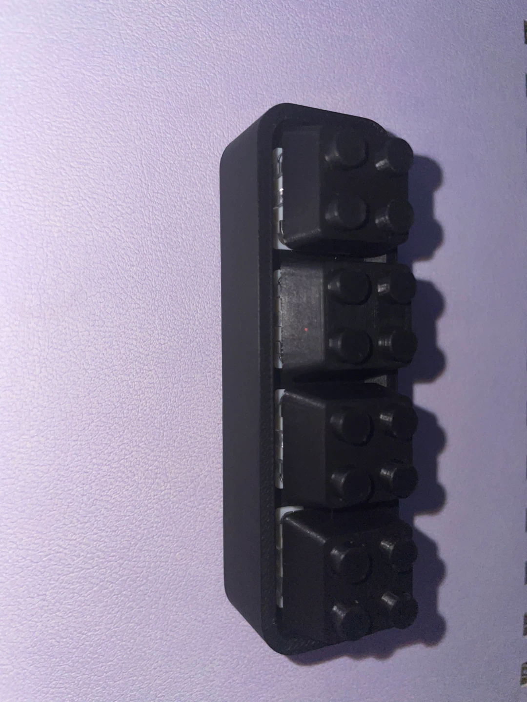 3D Printed Macro Lego Keycap fidget toy black - photo 4