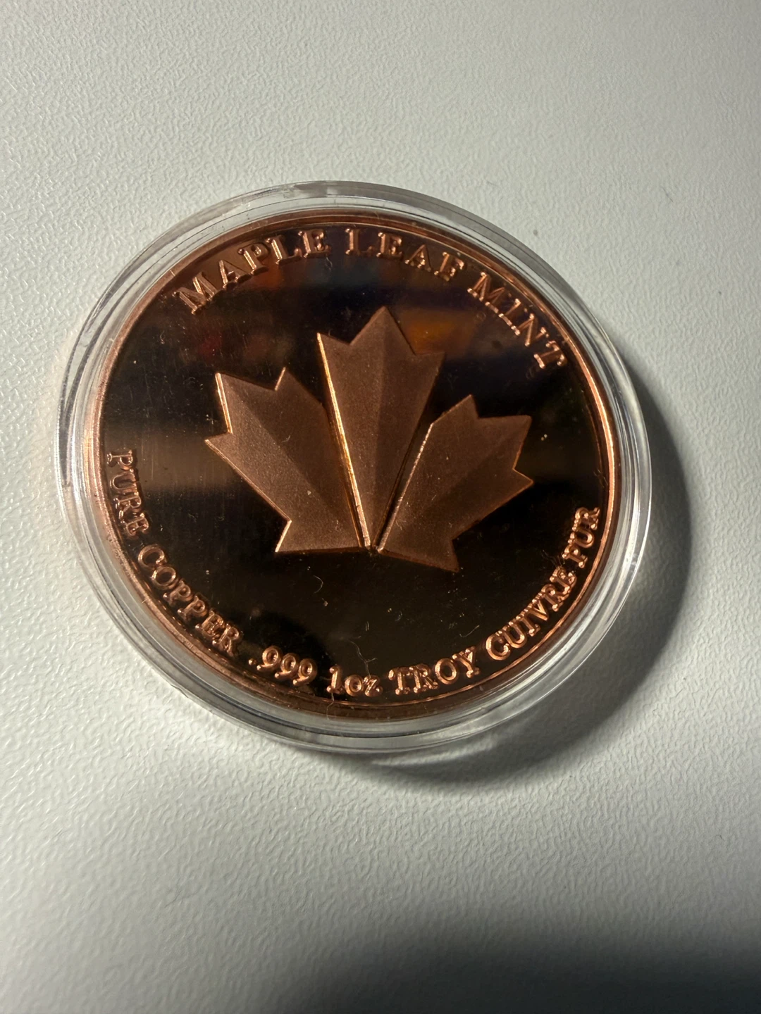 Maple Leaf Mint Pure Copper 1 oz Troy Coin - Grizzly Bear - photo 2