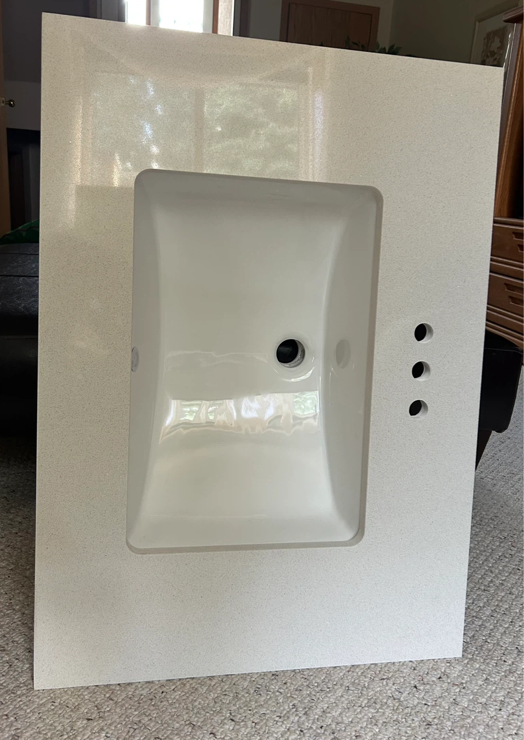 Quartz Vanity Top with sink