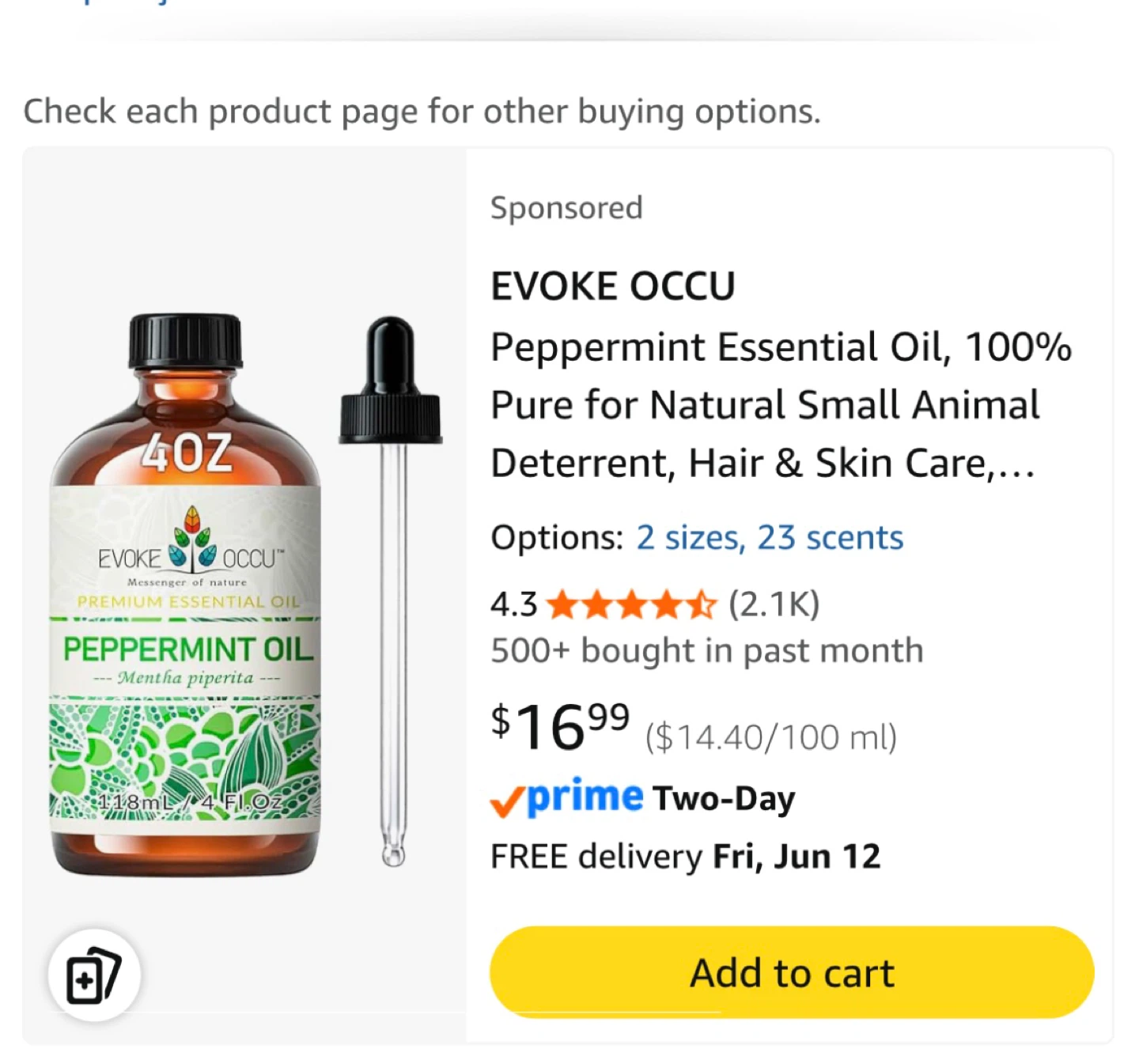 Evoke Occu Peppermint Premium Essential Oil 118ml - photo 3