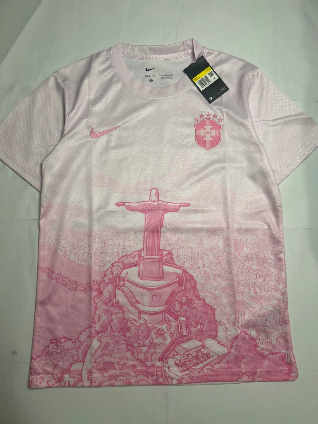 Nike Dri-FIT Men's Football Jersey T-Shirt Pink Size S