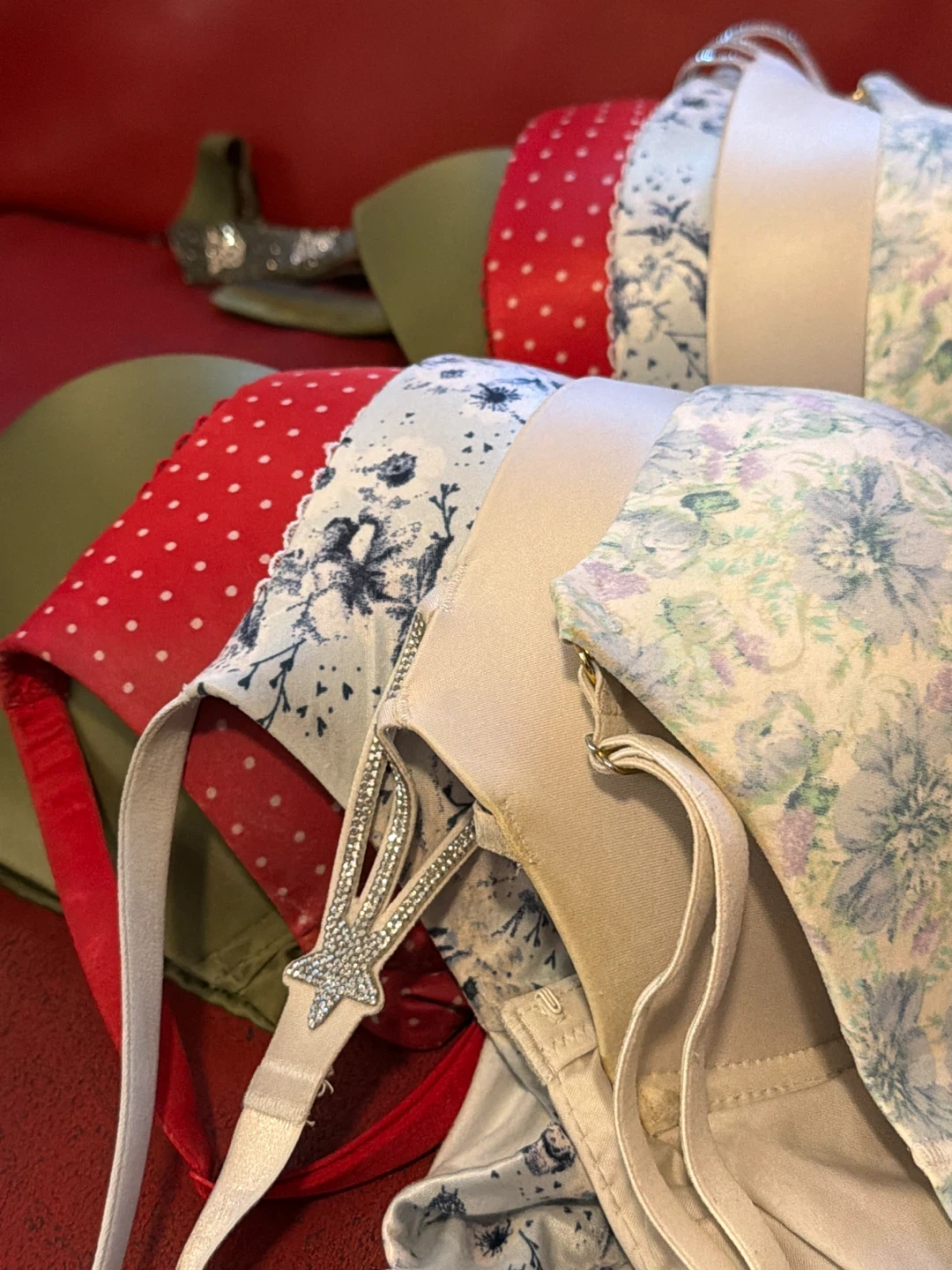 Lot of 5 Bras - Various Styles & Prints