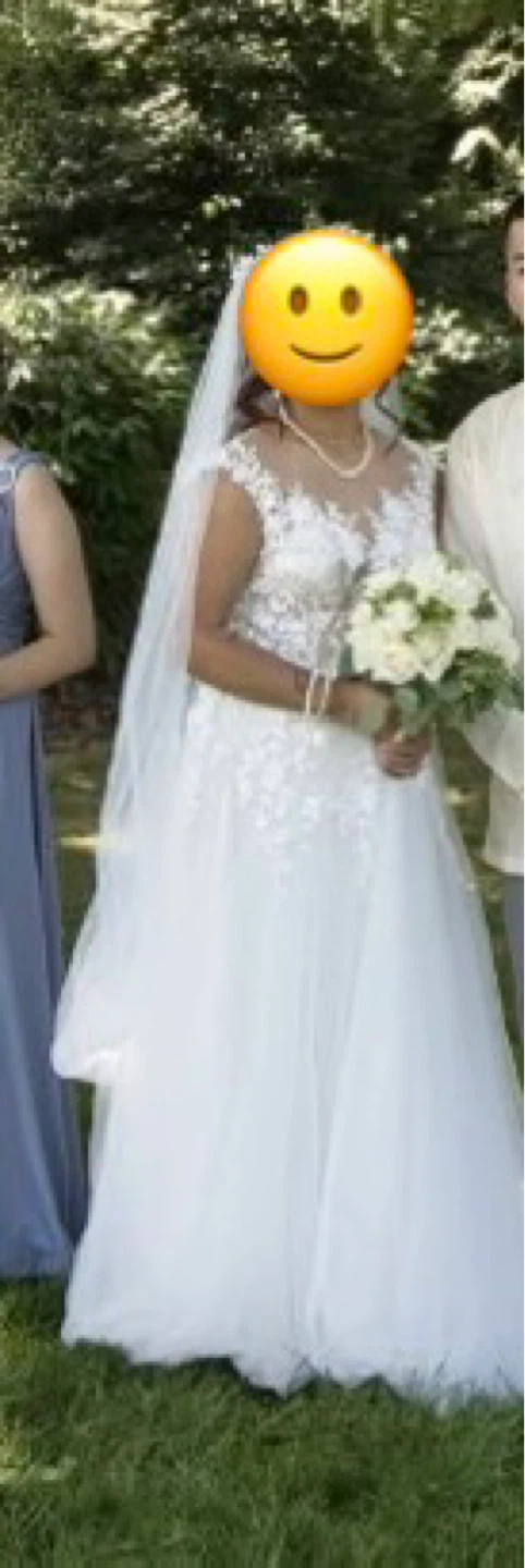 White Pearl Wedding Dress - photo 3