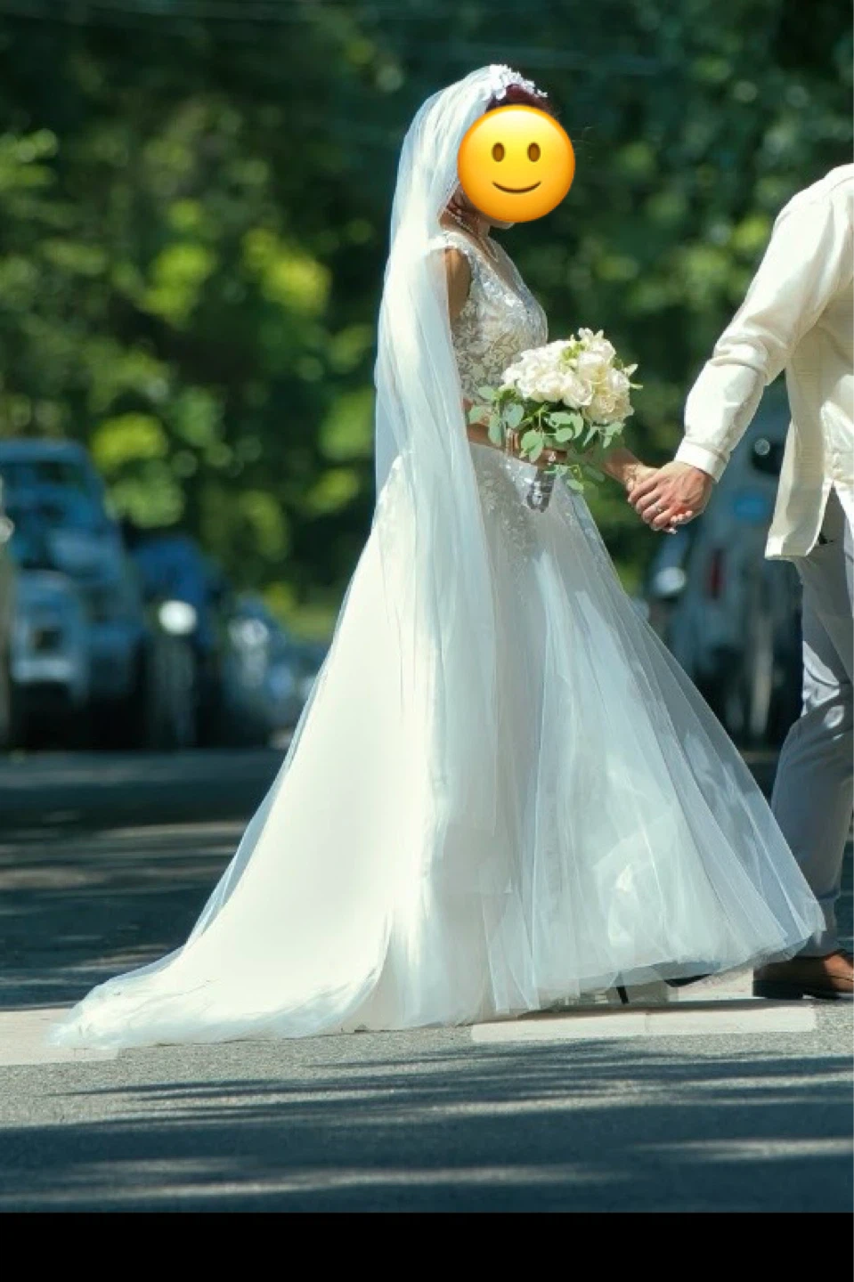 White Pearl Wedding Dress - photo 2