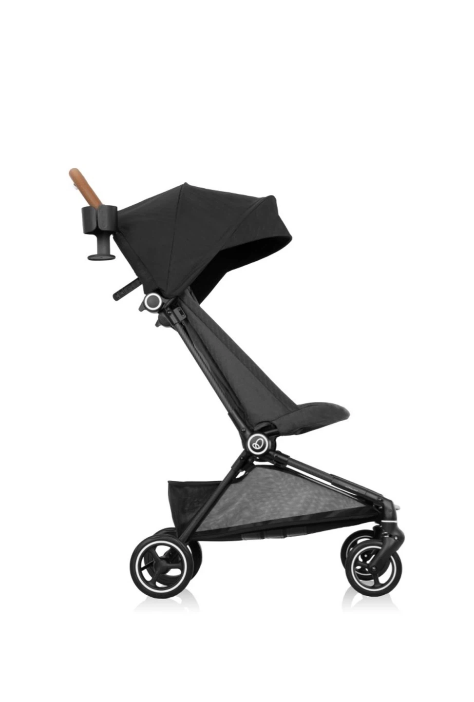 Black Compact Stroller with Cup Holder - photo 2