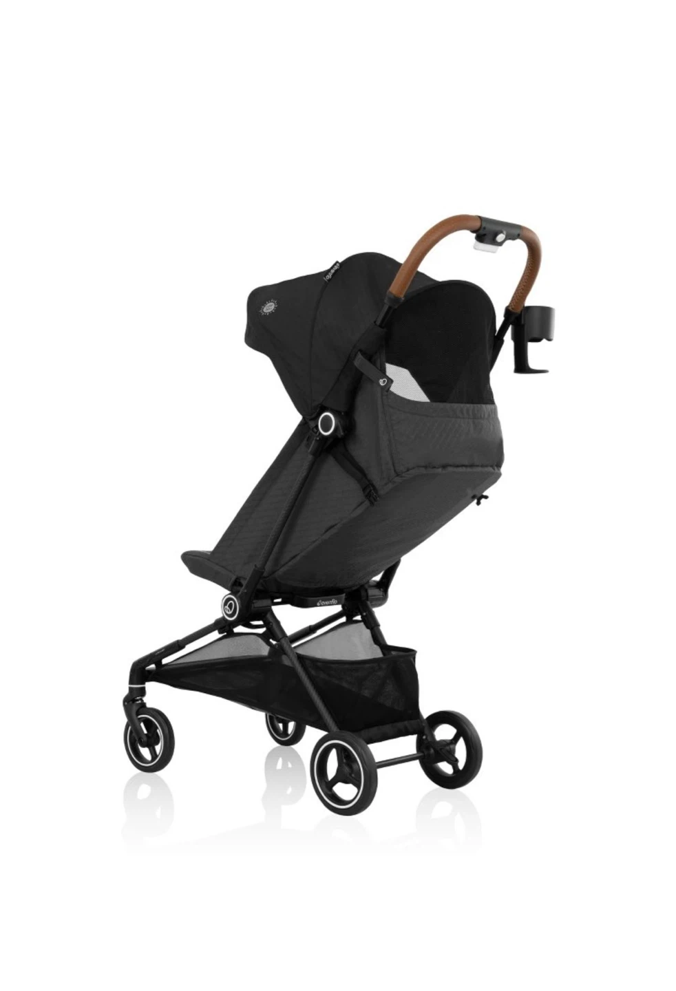 Black Compact Stroller with Cup Holder - photo 3