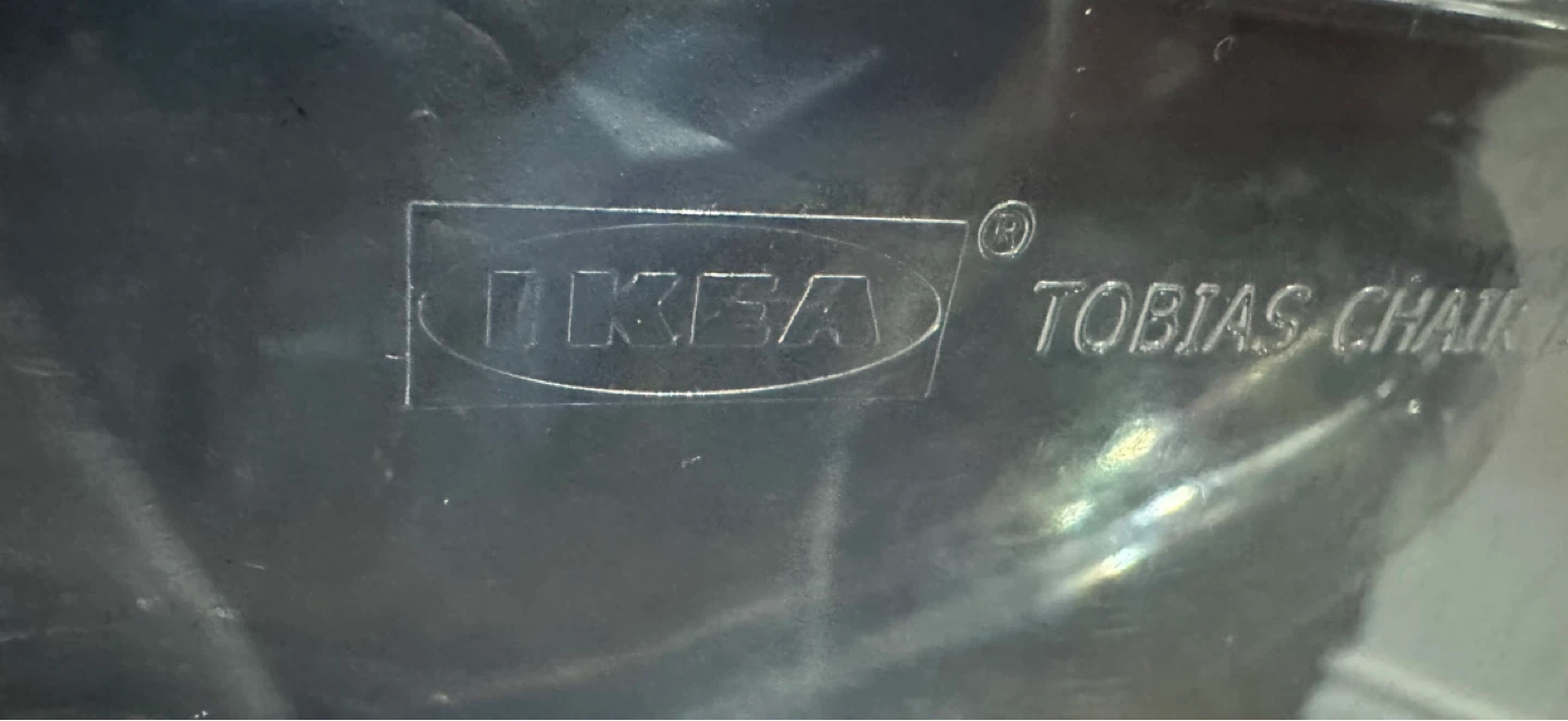 2 IKEA Tobias Clear Acrylic Chairs Carl Öjerstam - photo 4