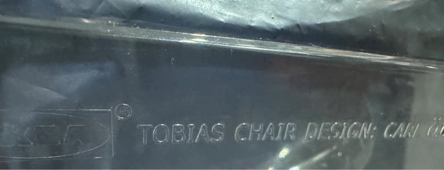 2 IKEA Tobias Clear Acrylic Chairs Carl Öjerstam - photo 3