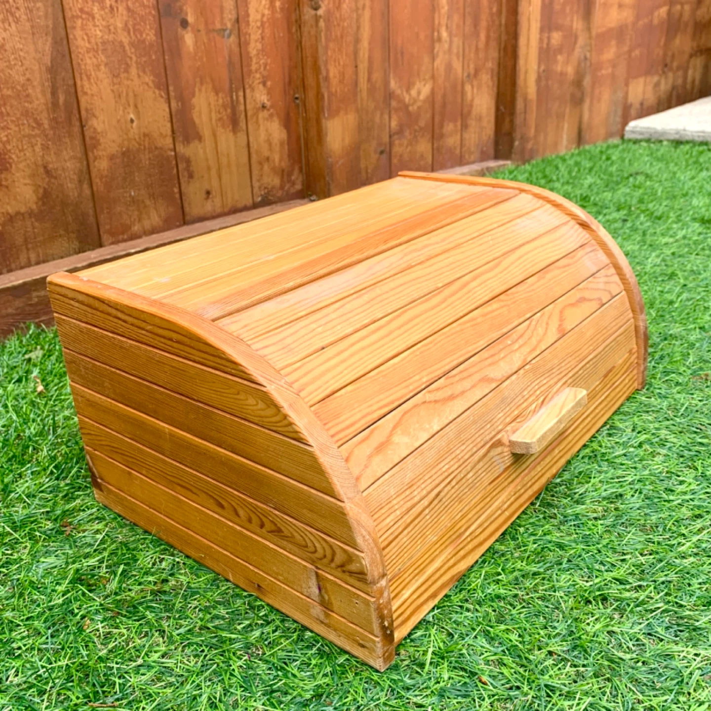 Bread Box Kitchen Storage Countertop Storage Wooden Bread Bin