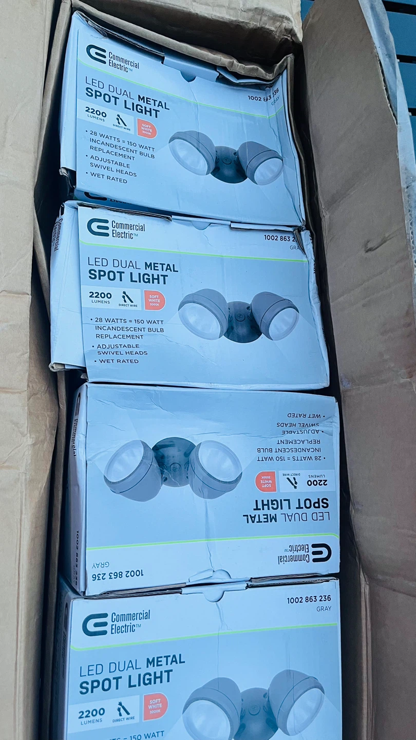 Commercial Electric LED Dual Metal Spot Light Gray - photo 2