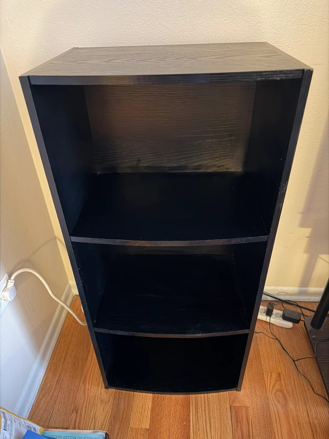 Black 3-Shelf Bookcase