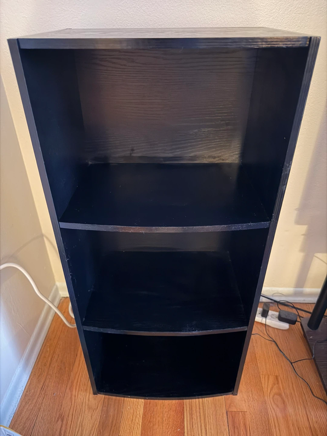 Black 3-Shelf Bookcase - photo 2