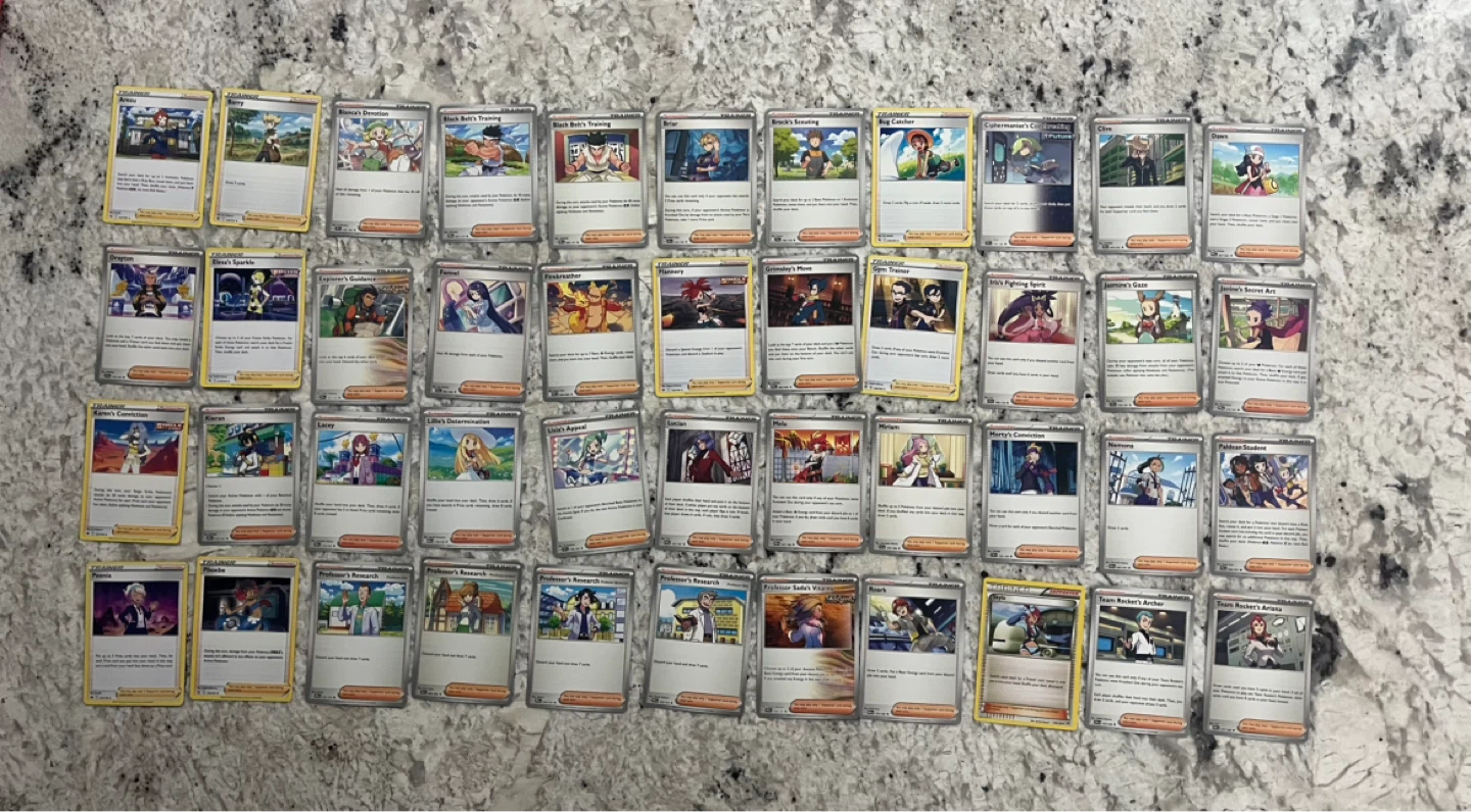 Pokemon Trainer Cards (90) English