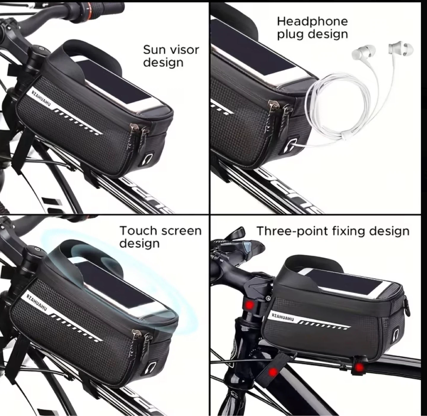 Bike Frame Bag with Touch Screen - photo 3