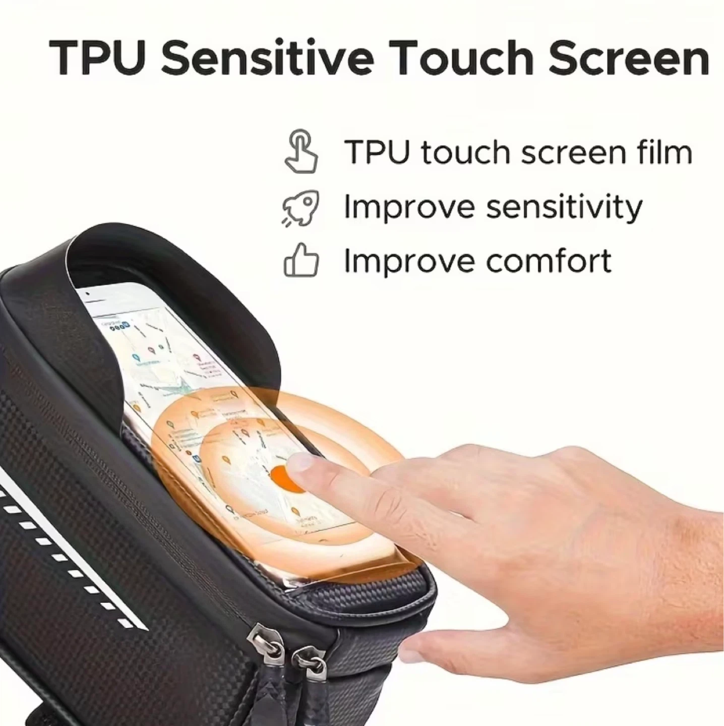 Bike Frame Bag with Touch Screen - photo 4