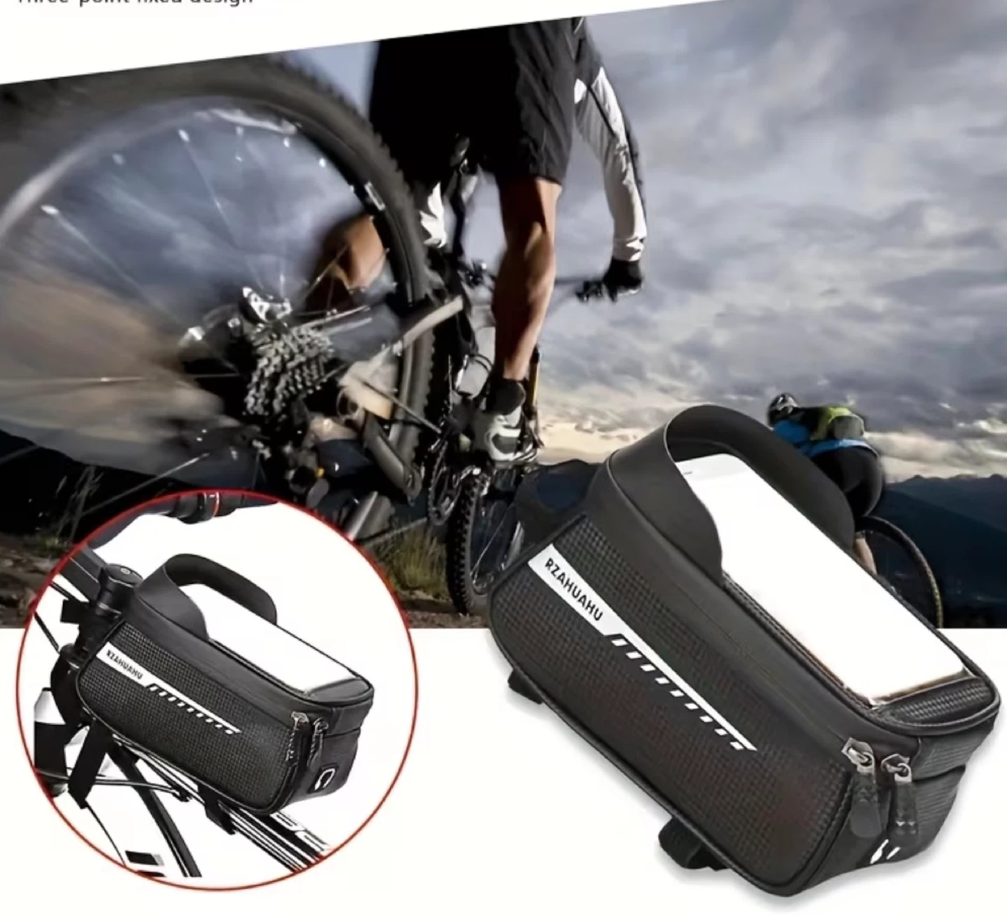 Bike Frame Bag with Touch Screen