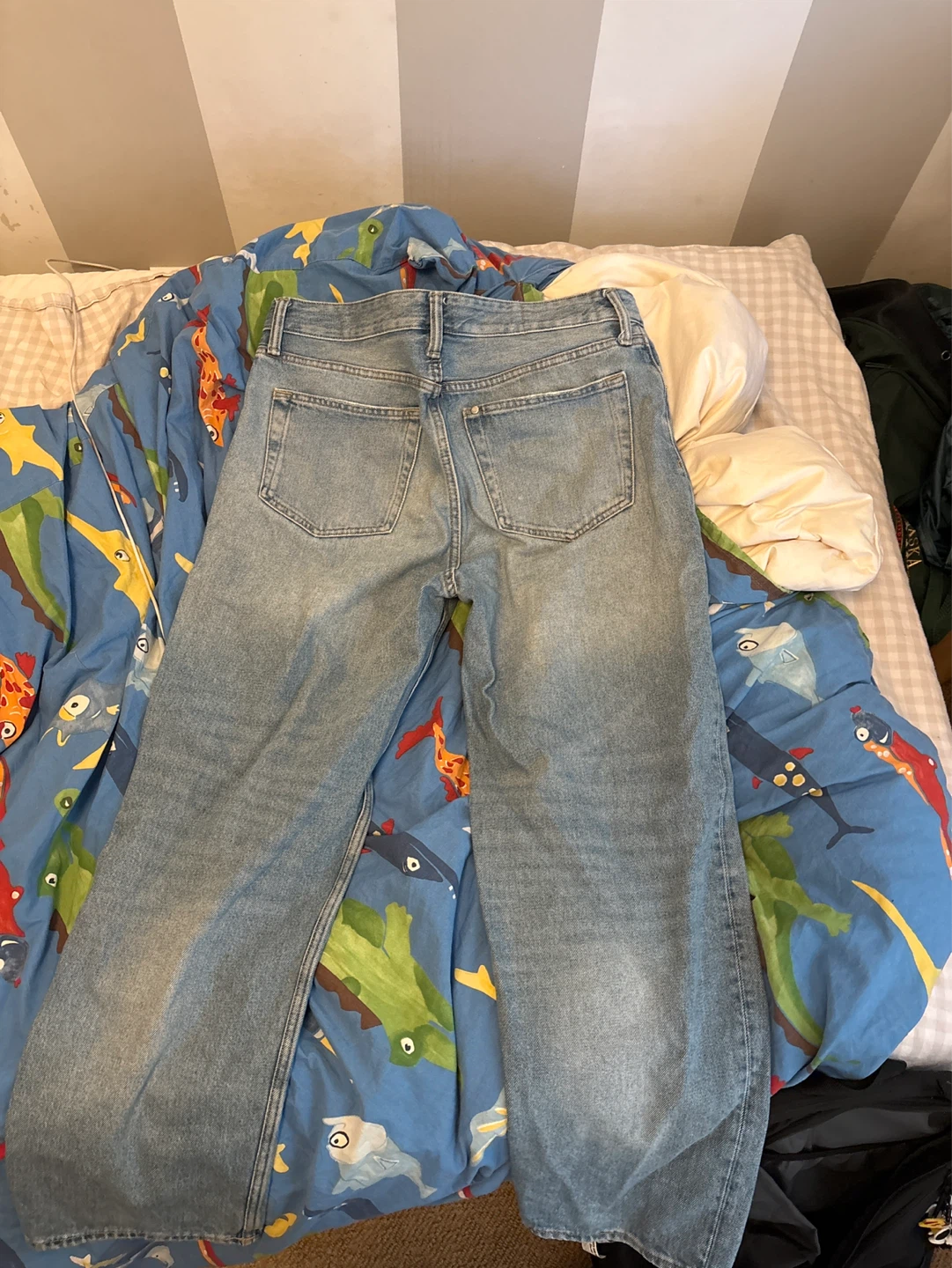 Wide Leg Jeans - Light Wash - photo 2