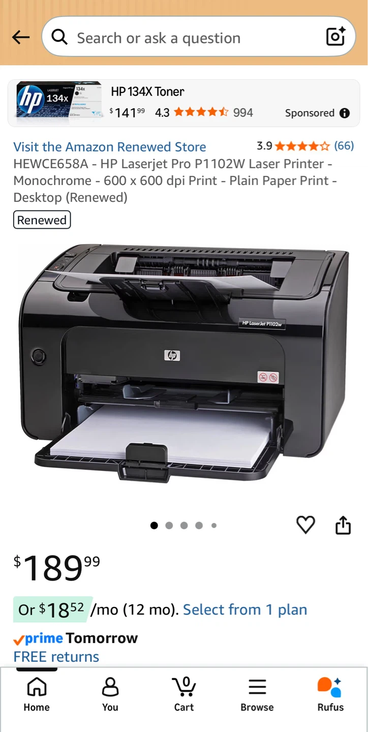 HP LaserJet P1102w Printer + Voltage converter - photo 2
