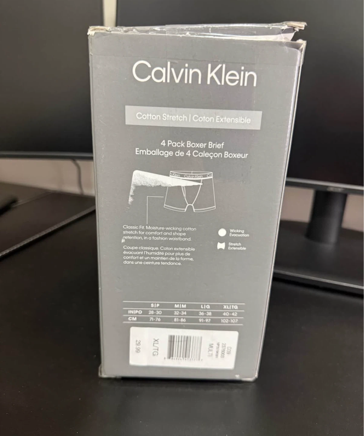 New Calvin Klein Boxer Briefs 4-Pack XL – Black - photo 2