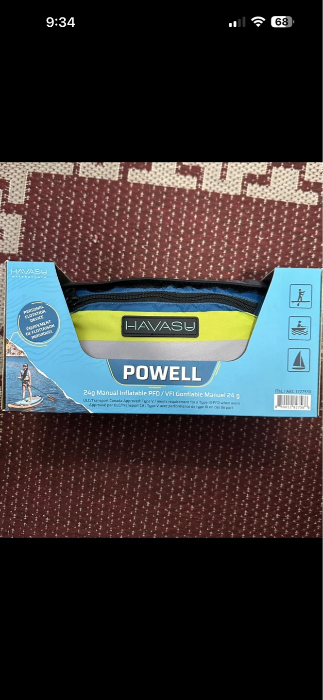 Havasu Powell 24g Manual Inflatable PFD Waist Bag - photo 2