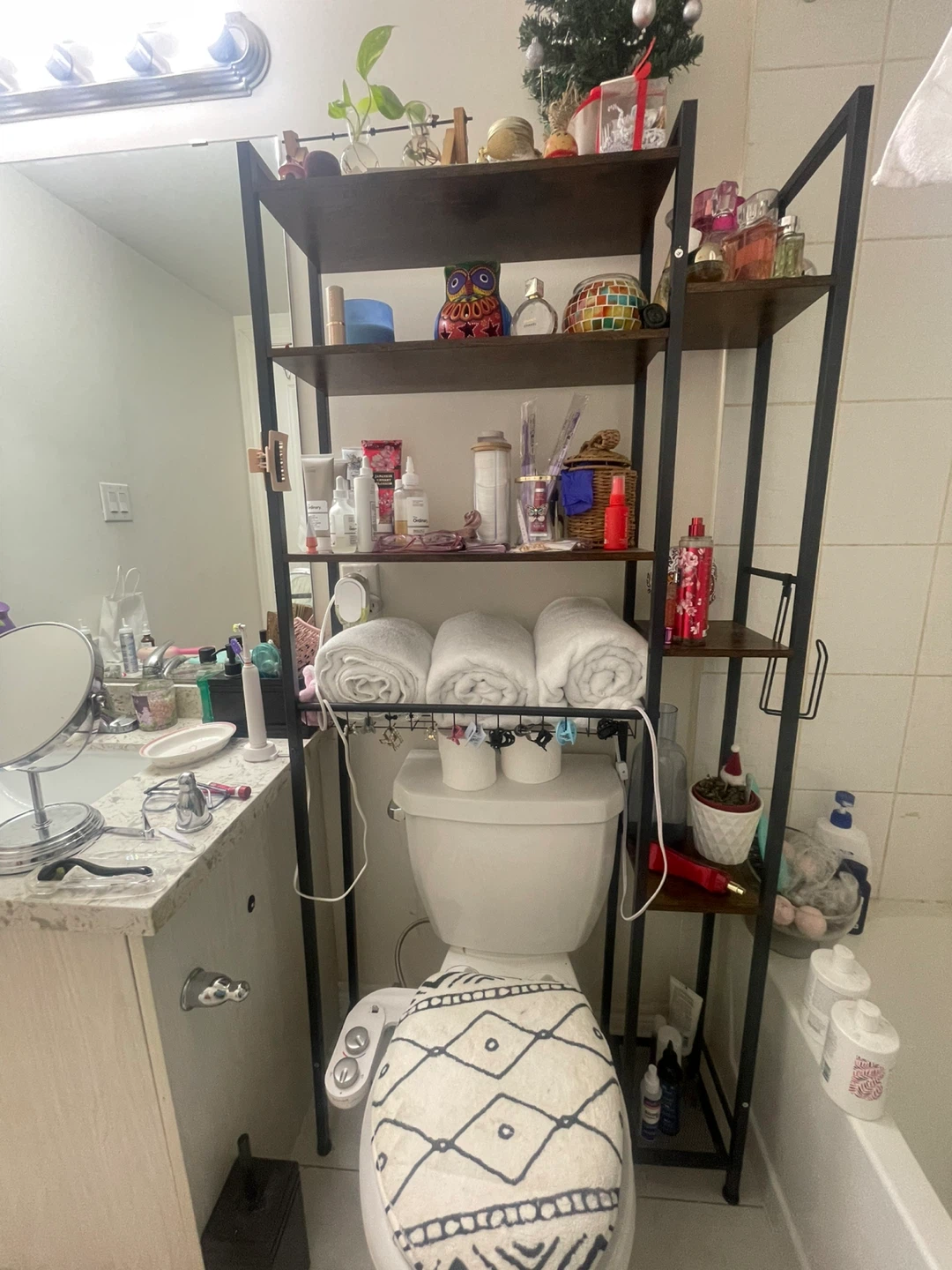 Bathroom Storage Shelf Unit