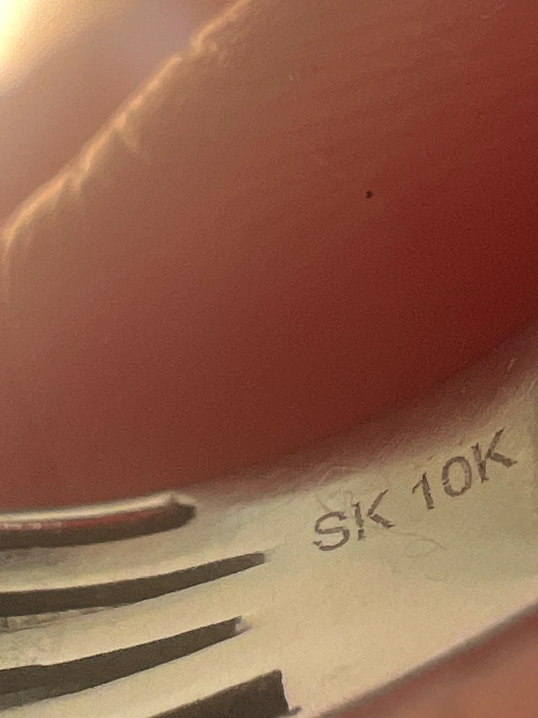 Men's 10K Gold Diamond Signet Ring - photo 3