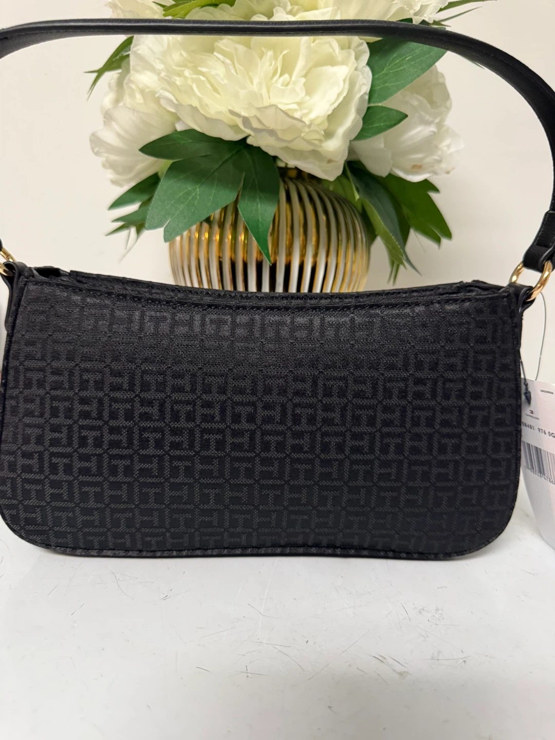 Tommy Hilfiger Black Monogram Shoulder Bag - photo 2