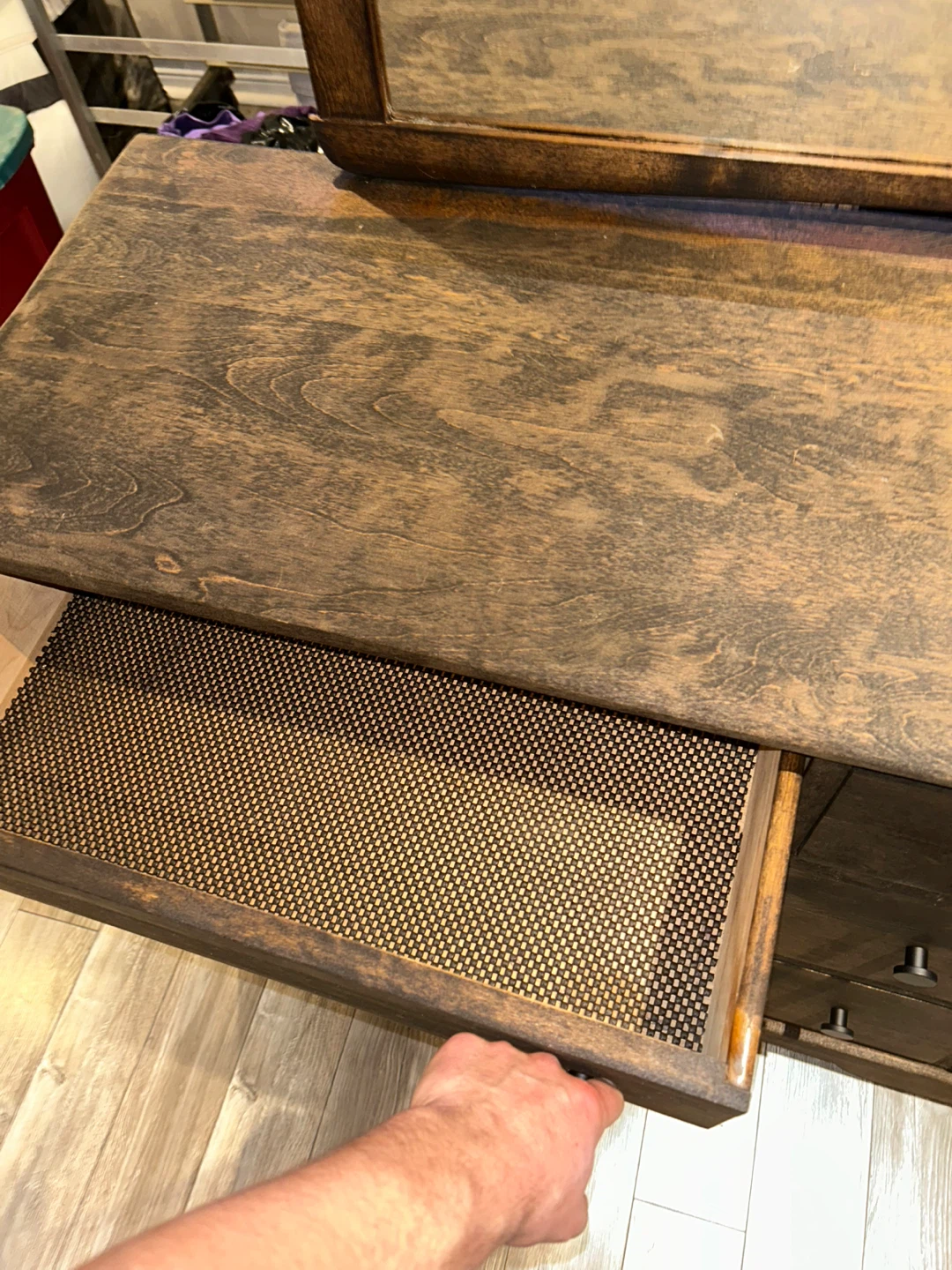 Wooden Dresser with Mirror - photo 3