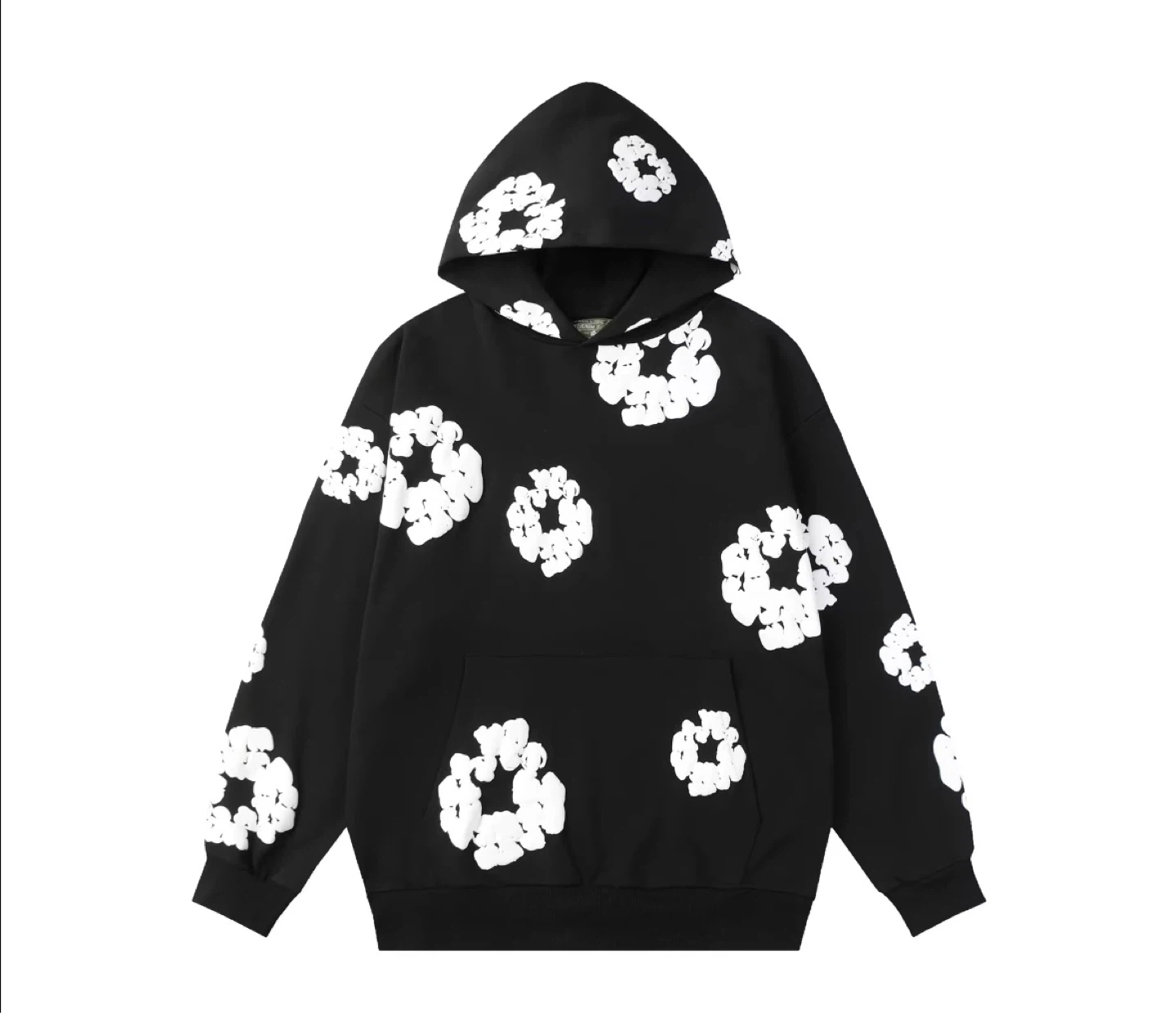 Hooded Sweatshirt with Floral Appliqué