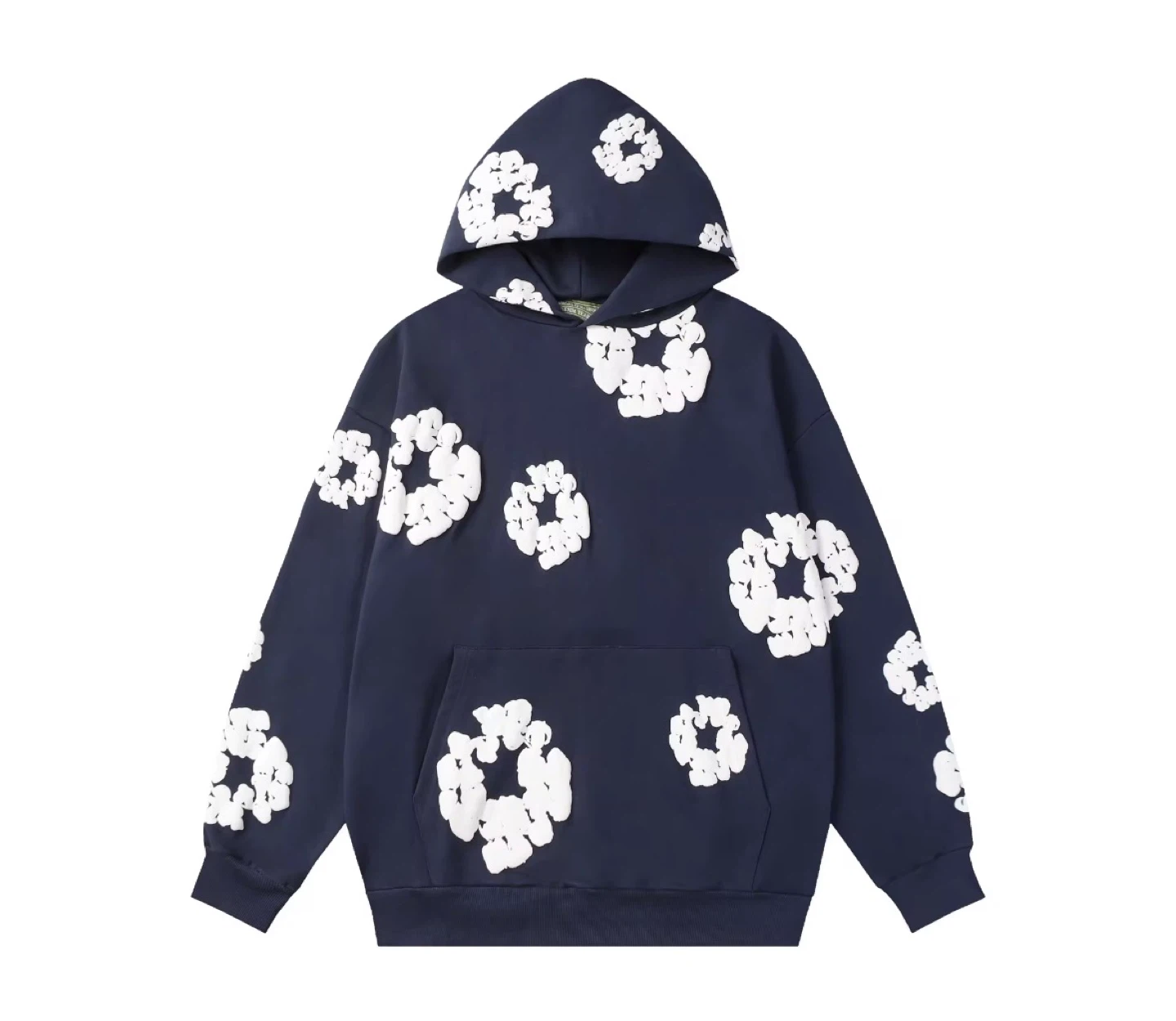 Hooded Sweatshirt with Floral Appliqué - photo 3