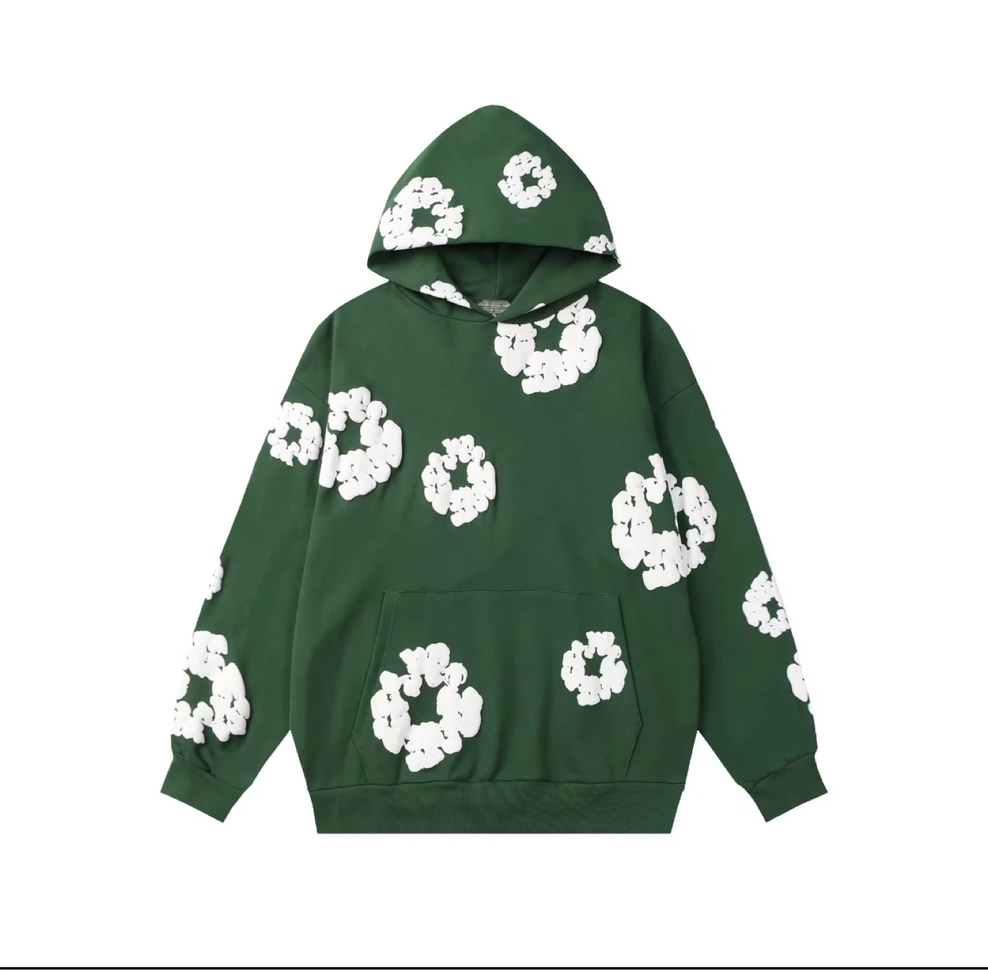 Hooded Sweatshirt with Floral Appliqué - photo 2