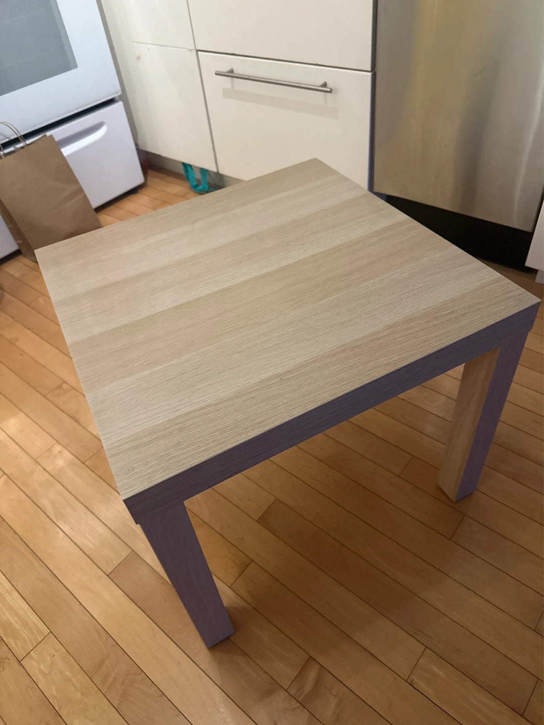 IKEA LACK Side Table - White Stained Oak Effect