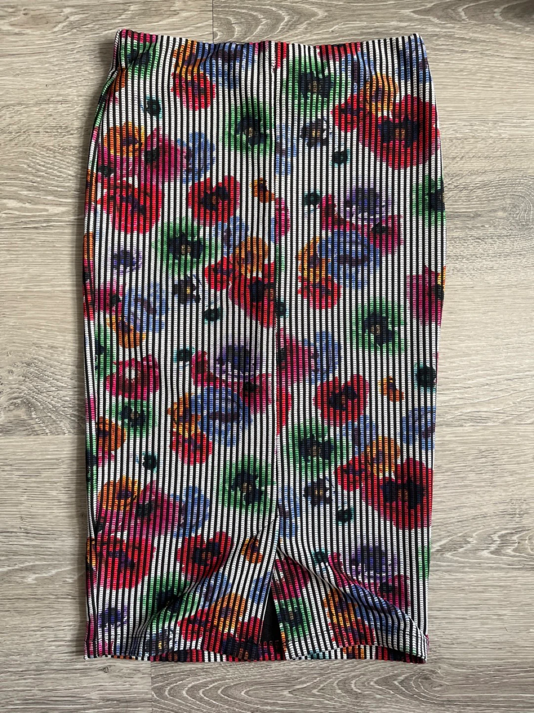 Zara Floral Striped Pencil Skirt - photo 4