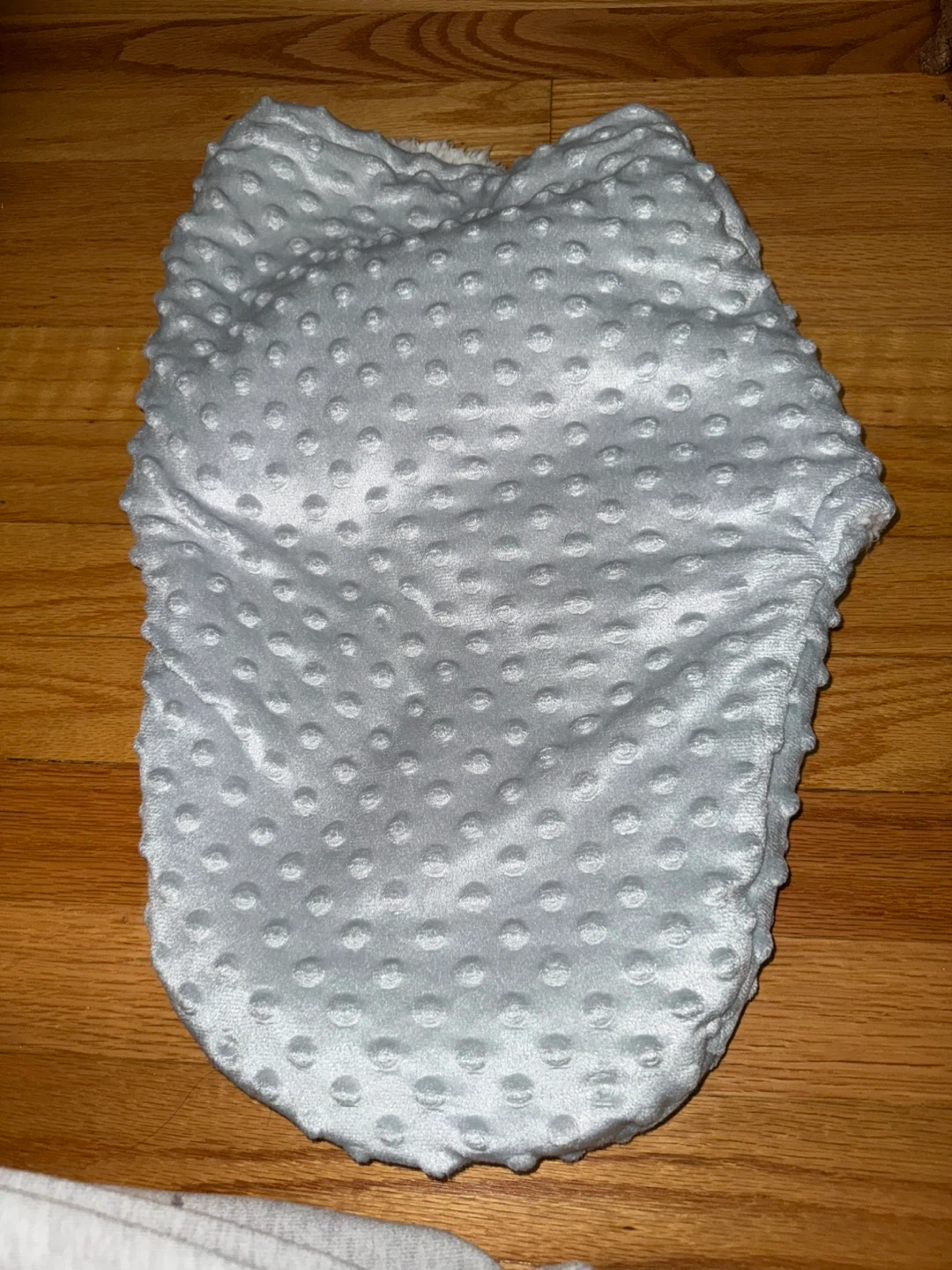 Grey Minky Dot Swaddle Sack - photo 2