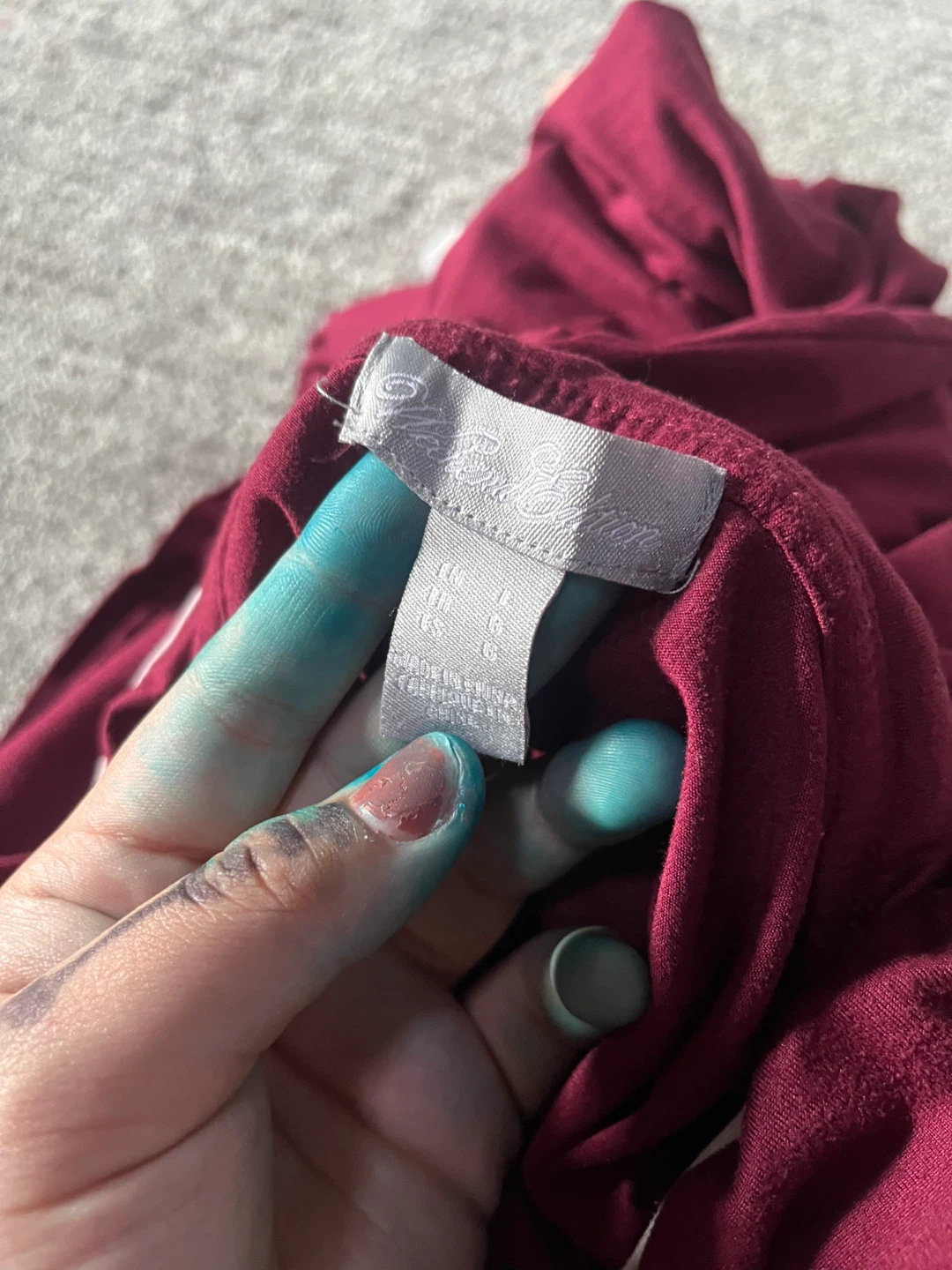 Weekend Edition Burgundy Pajama Set - photo 4