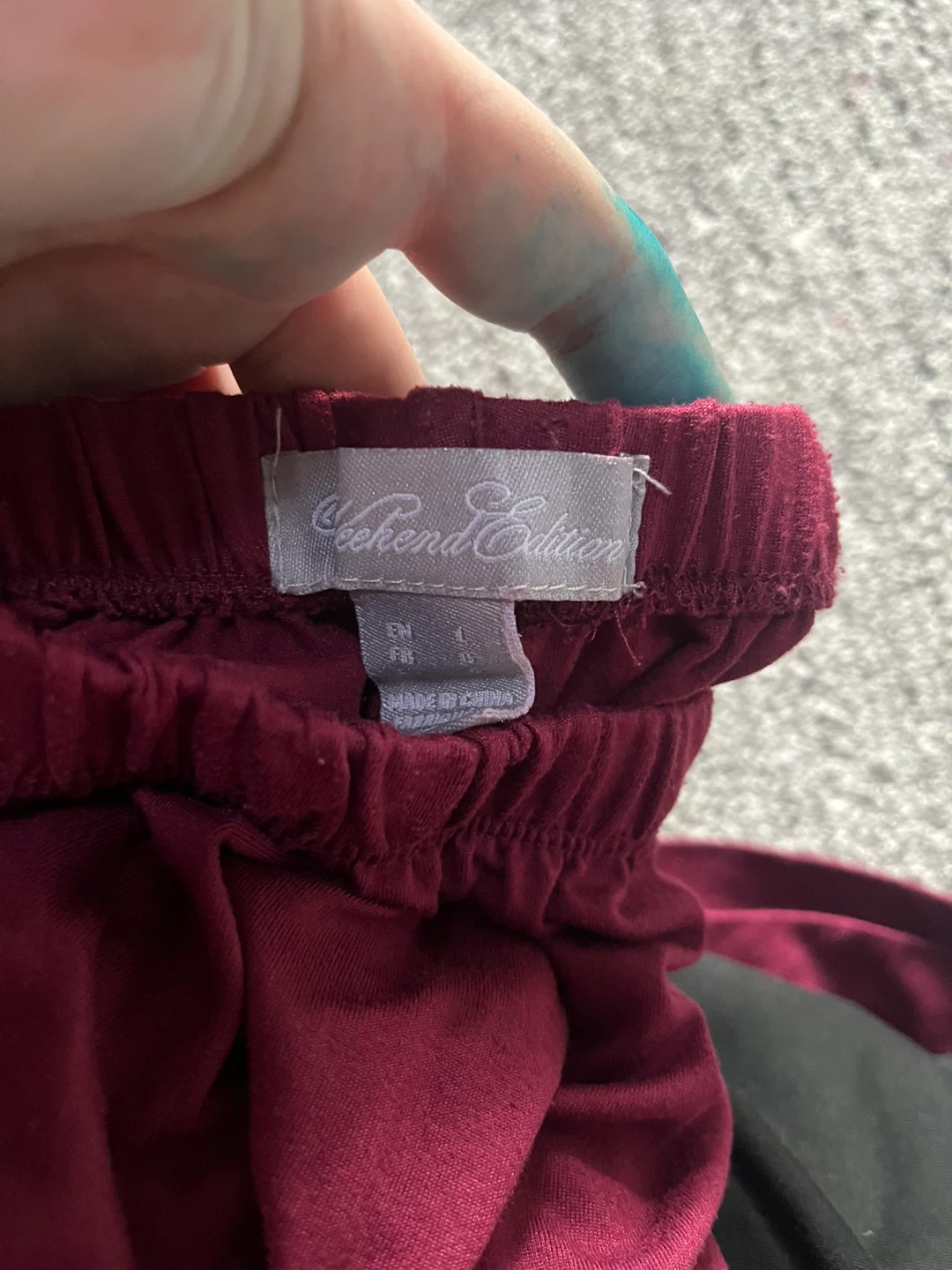 Weekend Edition Burgundy Pajama Set - photo 5