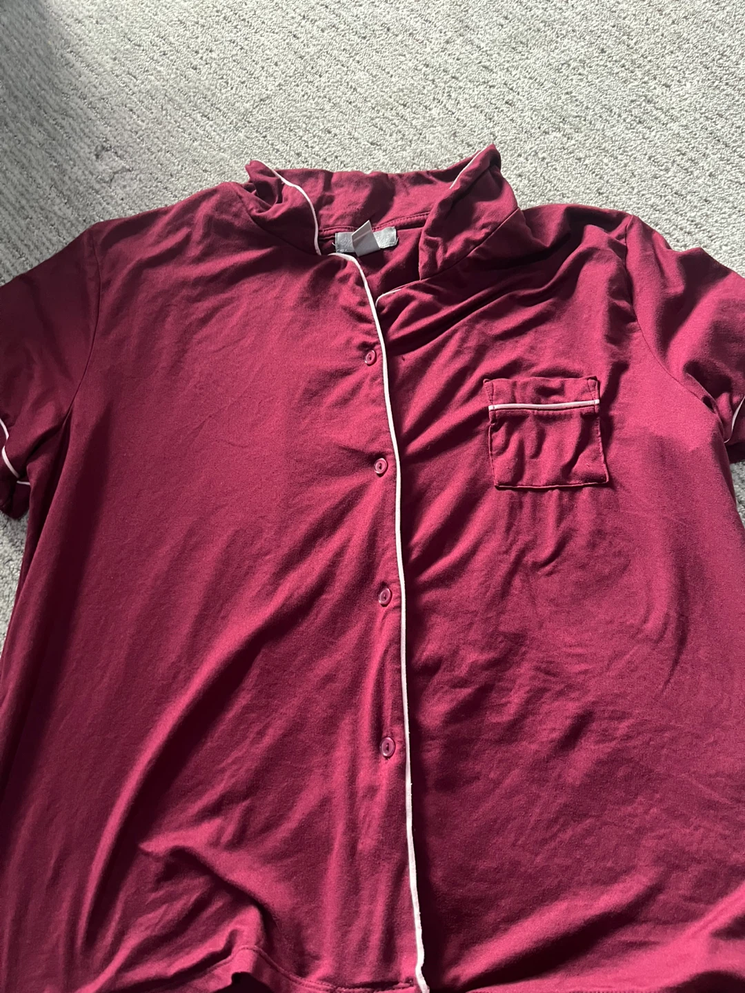 Weekend Edition Burgundy Pajama Set - photo 2