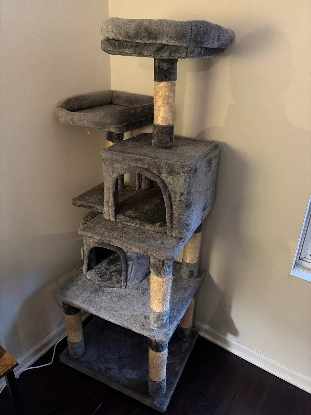 Gray Multi-Level Cat Tree Condo