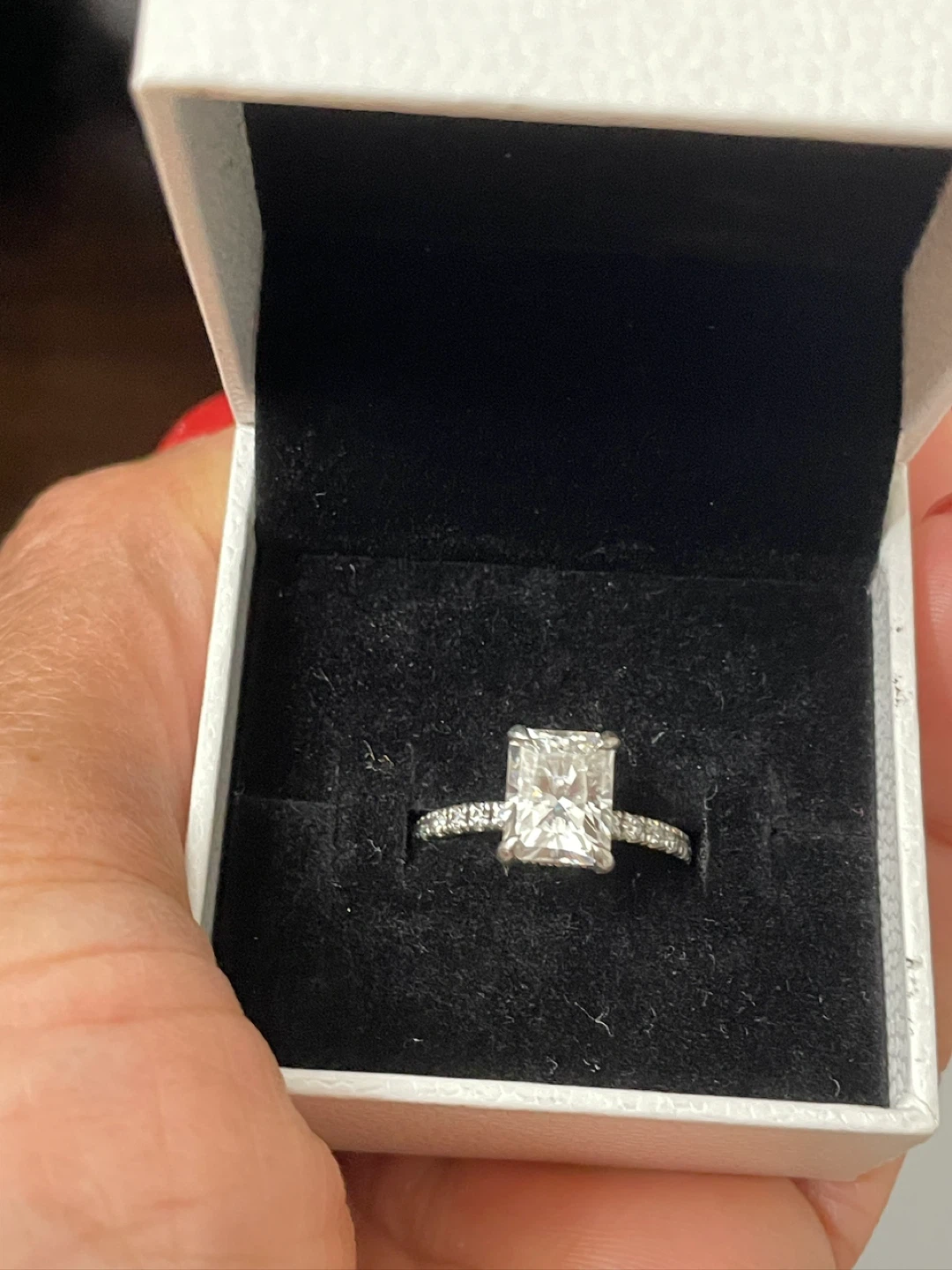 Moissanite Co. Radiant Engagement Ring - photo 3