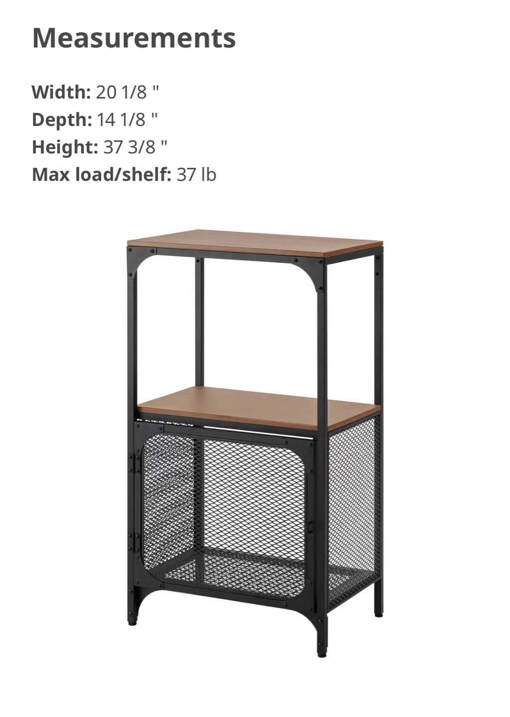 IKEA FJÄLLBO Industrial Style Storage Shelf - photo 4