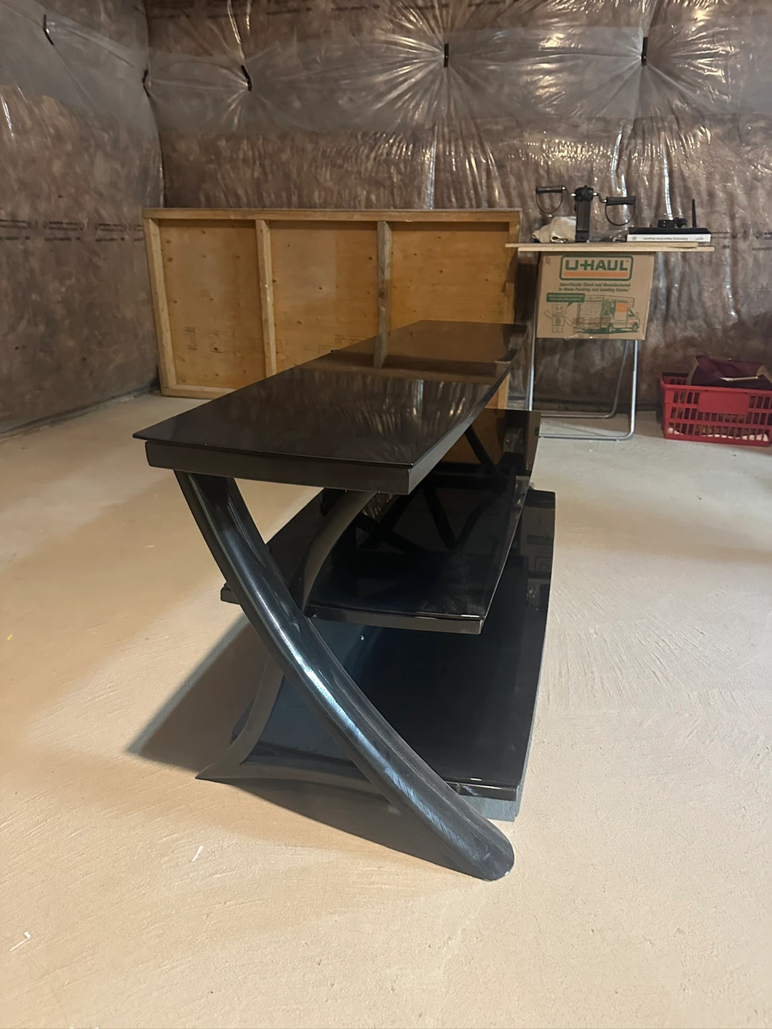 Black 3-Shelf Entertainment Unit - photo 3
