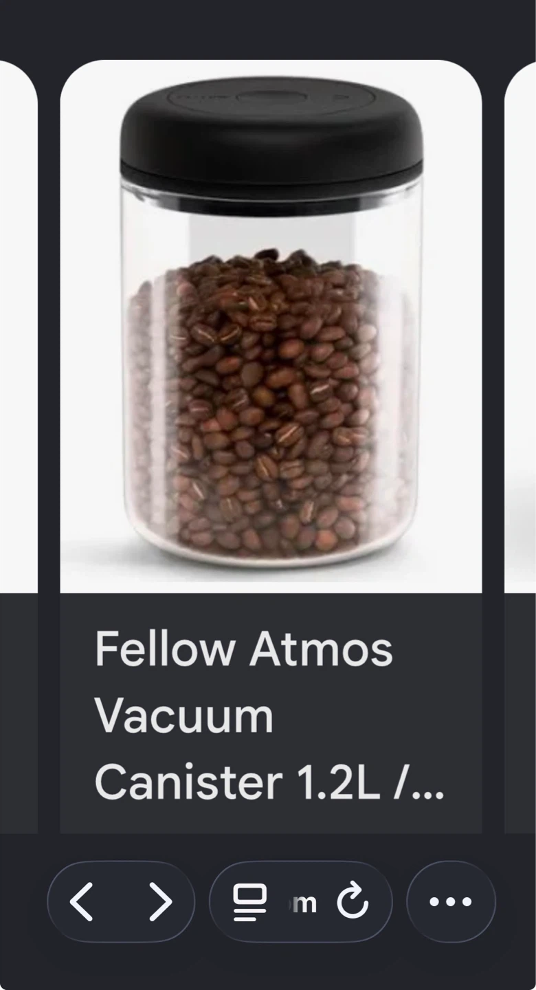 Fellow Atmos Vacuum Canister 1.2L