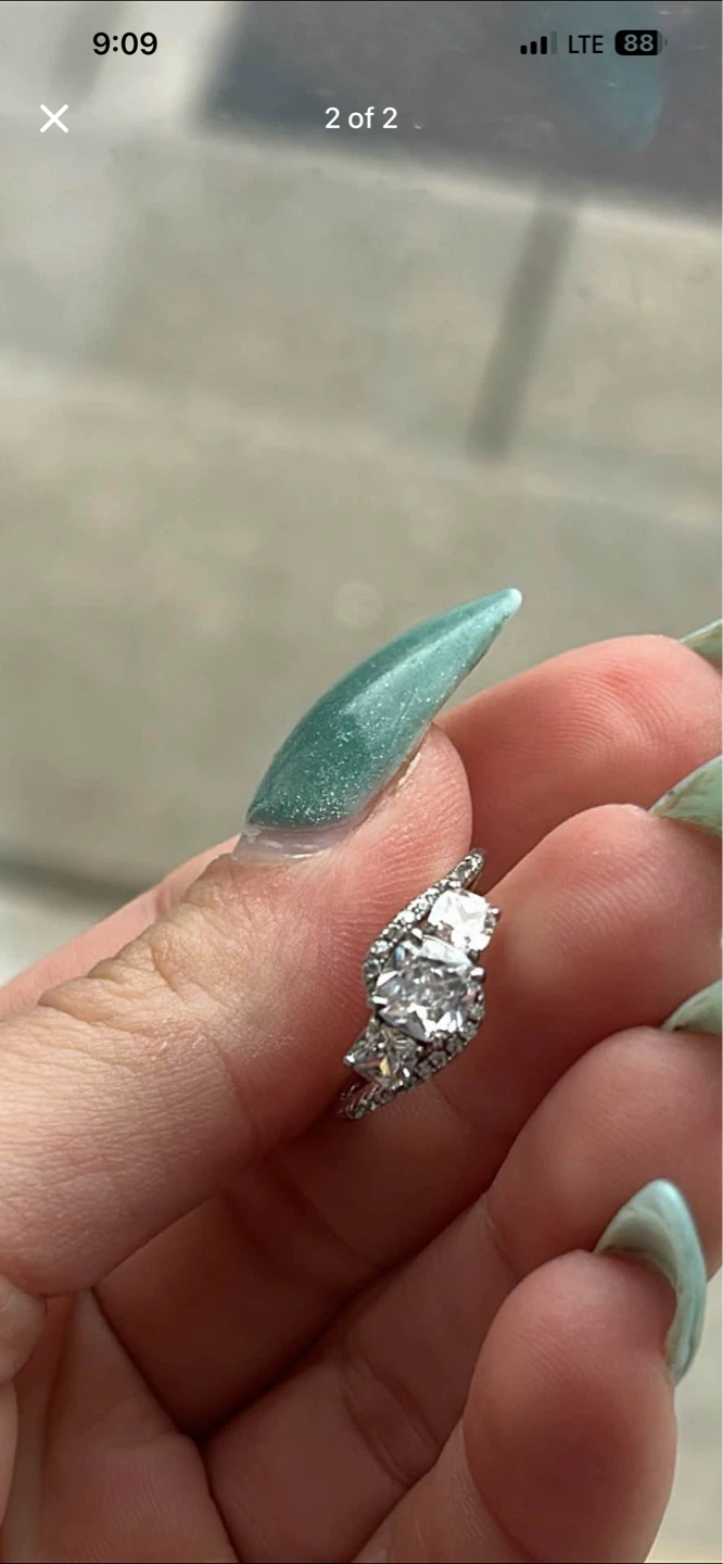 Diamond tier ring - photo 2