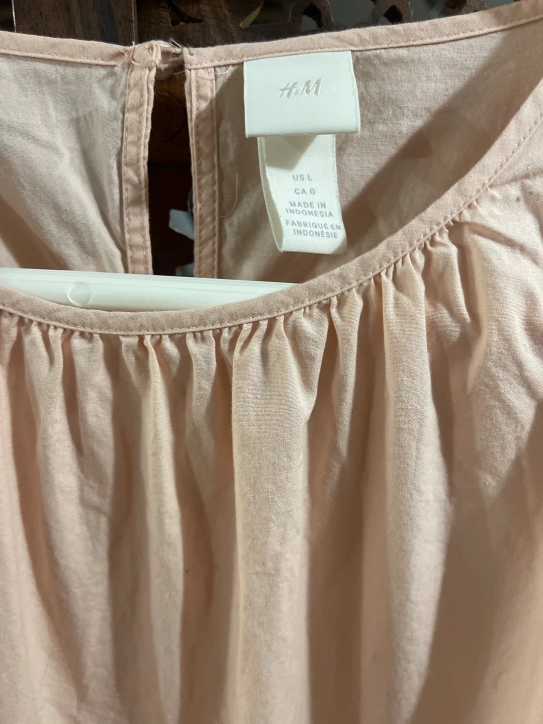 H&M Pink Cotton Dress Size L - photo 2